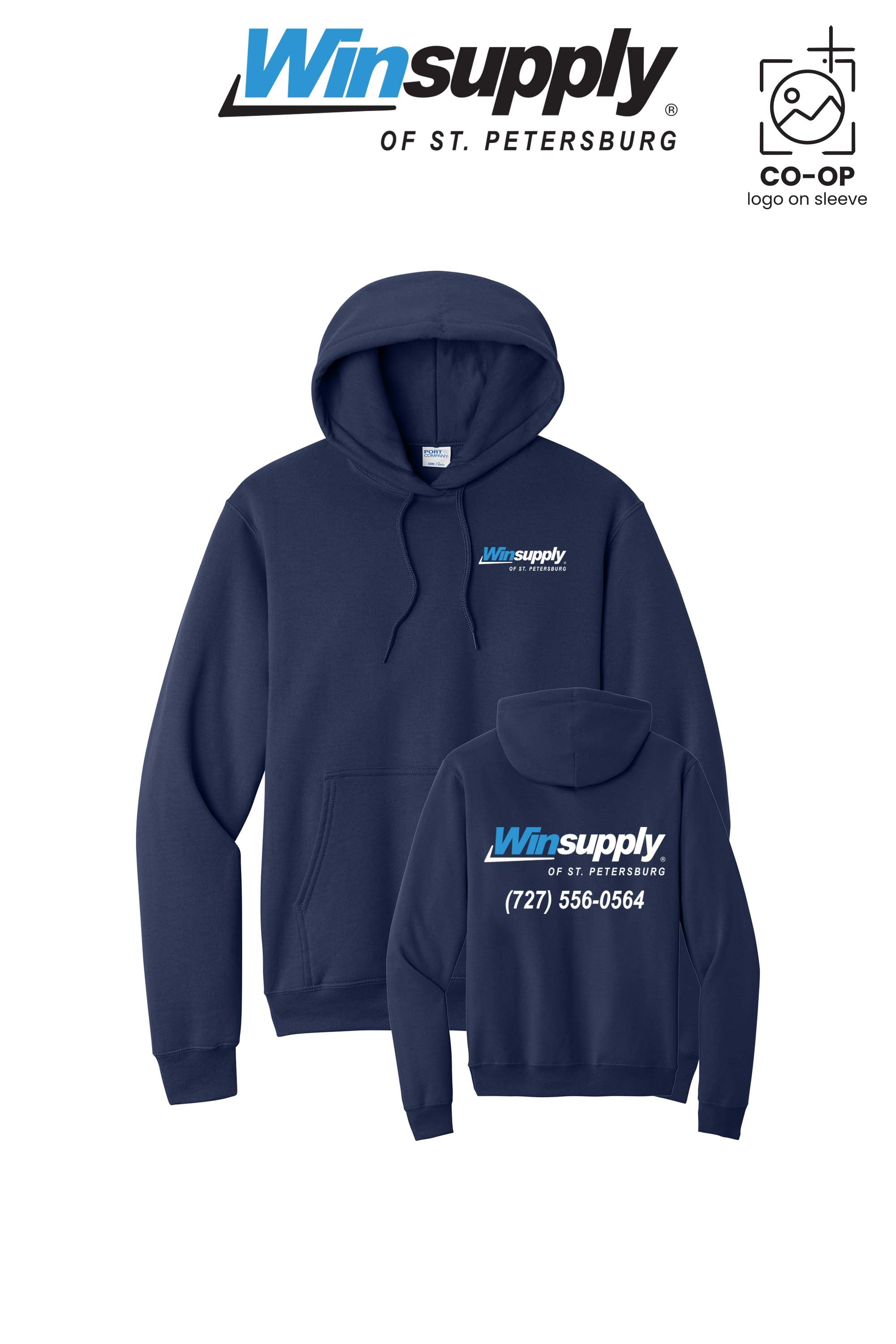 Port & Co™ Core Fleece Pullover Hooded Sweatshirt - Winsupply of St. Petersburg