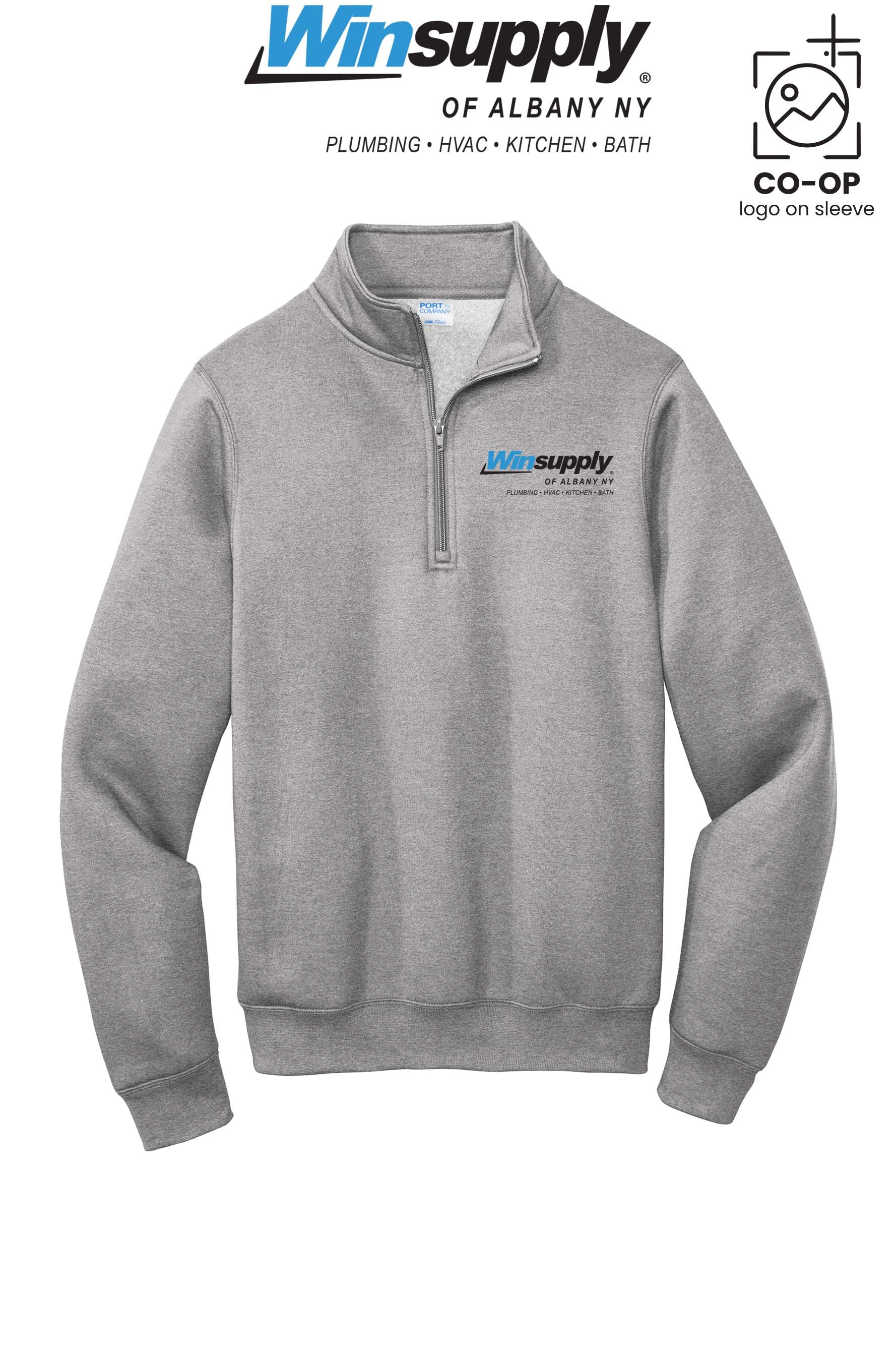 Port & Co™ Core Fleece 1/4-Zip Pullover Sweatshirt - Winsupply of Albany NY