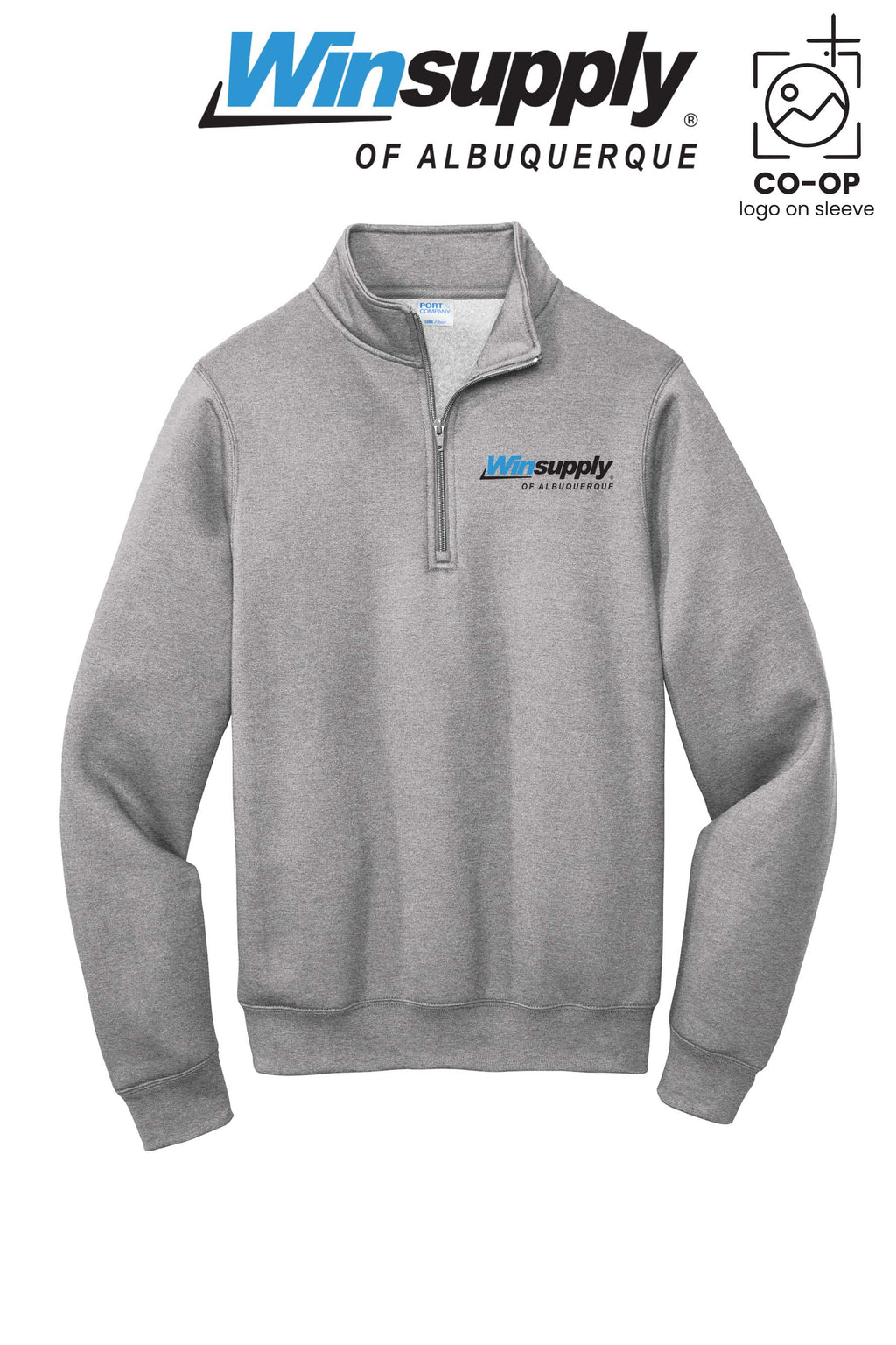 Port & Co™ Core Fleece 1/4-Zip Pullover Sweatshirt - Winsupply of Albuquerque