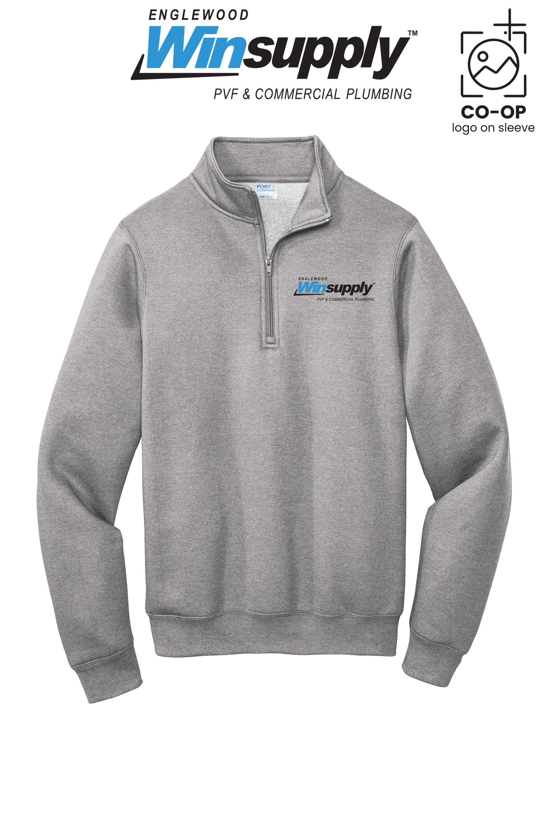 Port & Co™ Core Fleece 1/4-Zip Pullover Sweatshirt - Englewood Winsupply