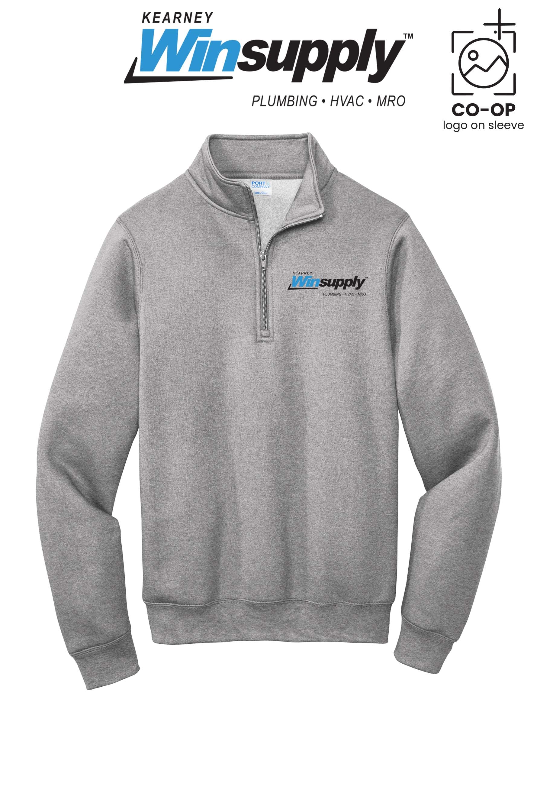 Port & Co™ Core Fleece 1/4-Zip Pullover Sweatshirt - Kearney Winsupply