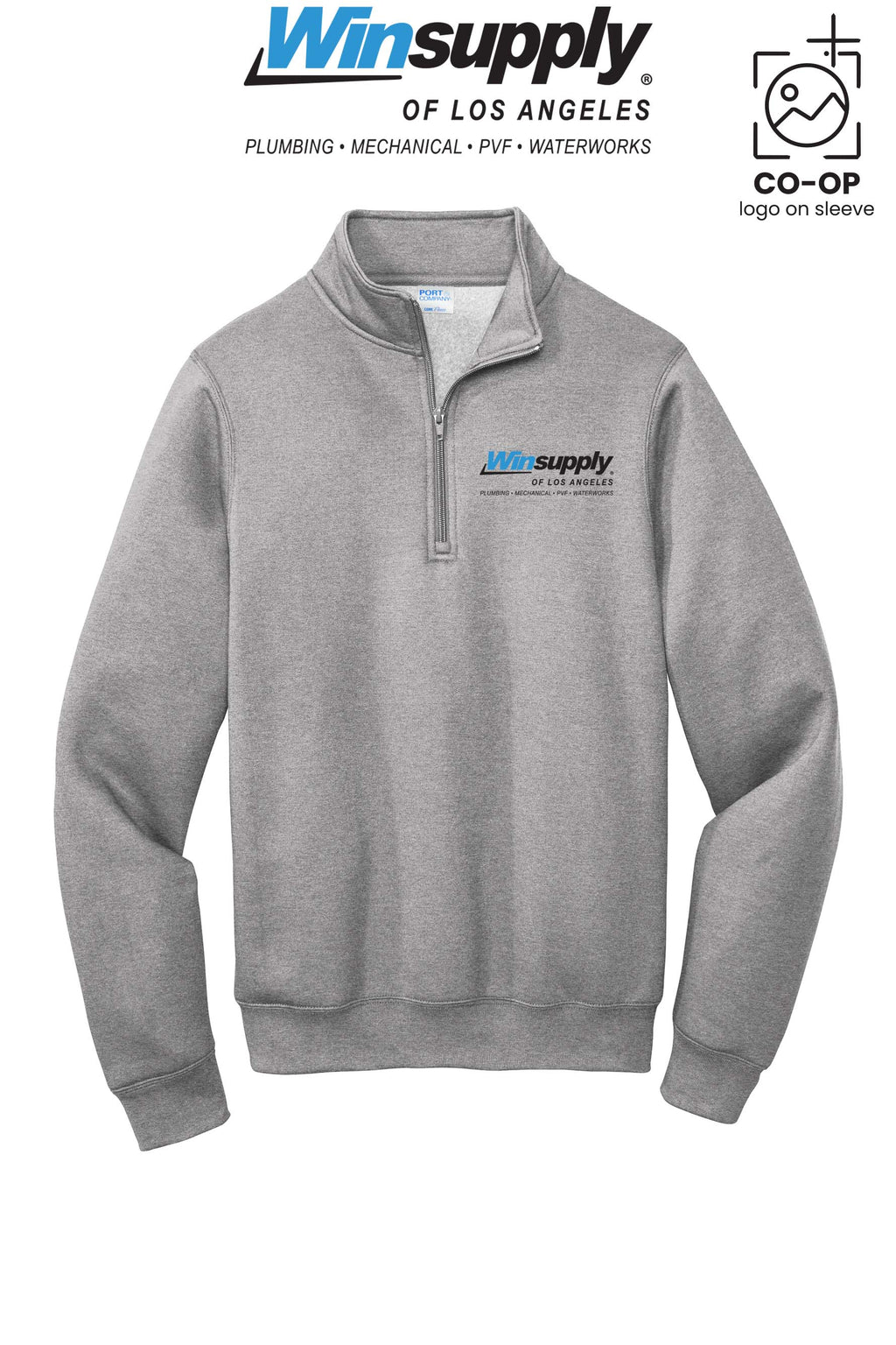 Port & Co™ Core Fleece 1/4-Zip Pullover Sweatshirt - Winsupply of Los Angeles