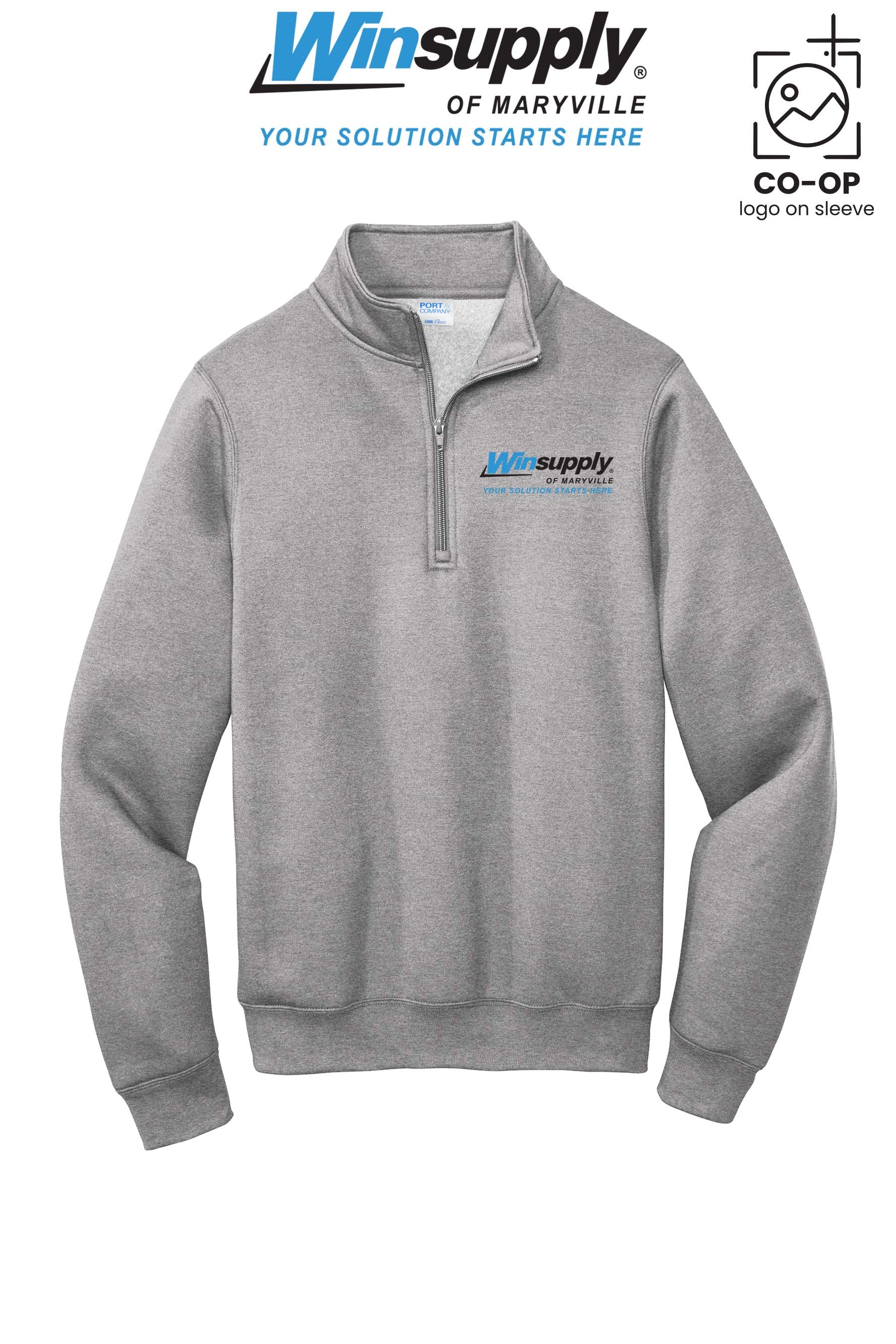 Port & Co™ Core Fleece 1/4-Zip Pullover Sweatshirt - Winsupply of Maryville