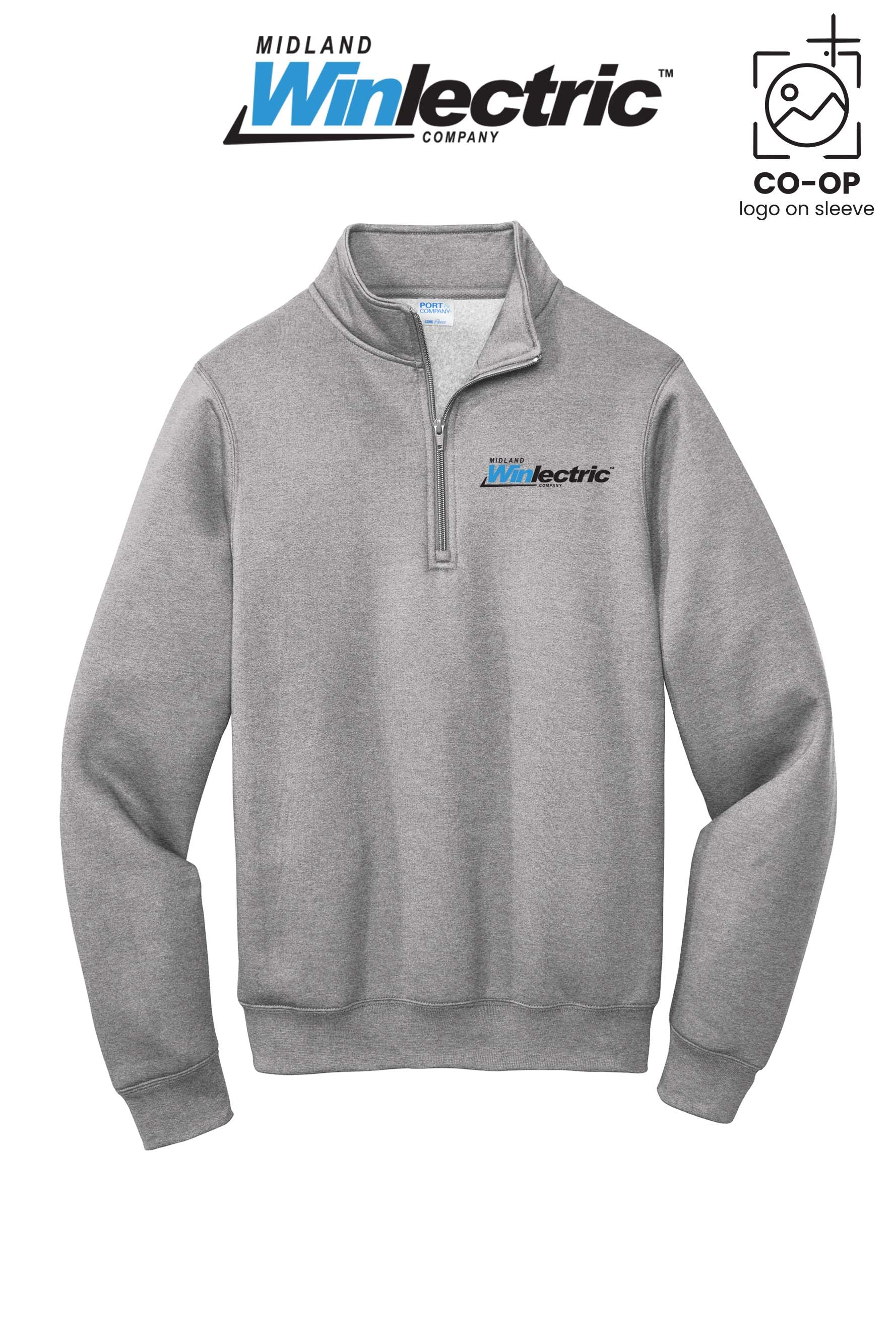 Port & Co™ Core Fleece 1/4-Zip Pullover Sweatshirt - Winlectric of Midland