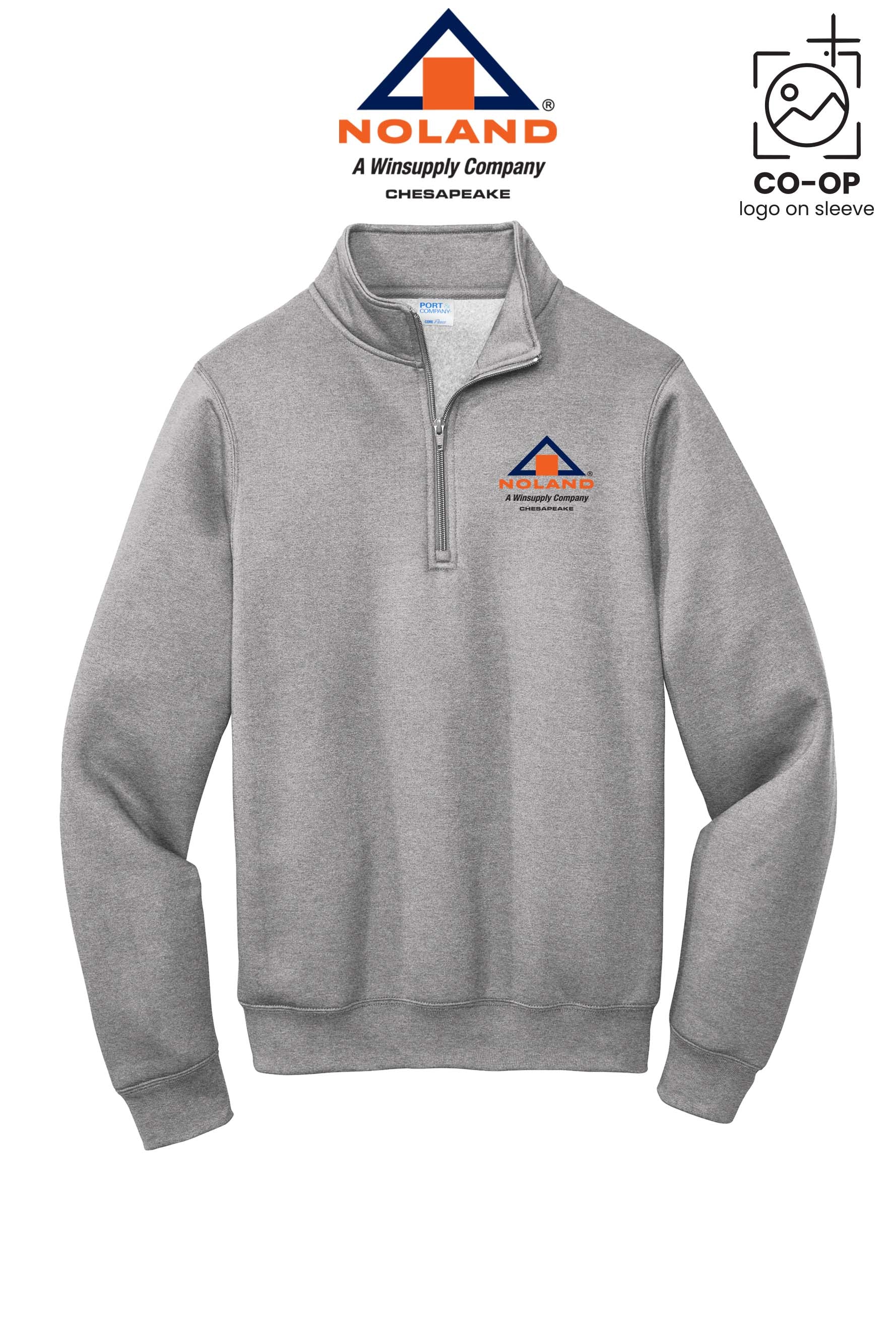 Port & Co™ Core Fleece 1/4-Zip Pullover Sweatshirt - Noland Company Chesapeake