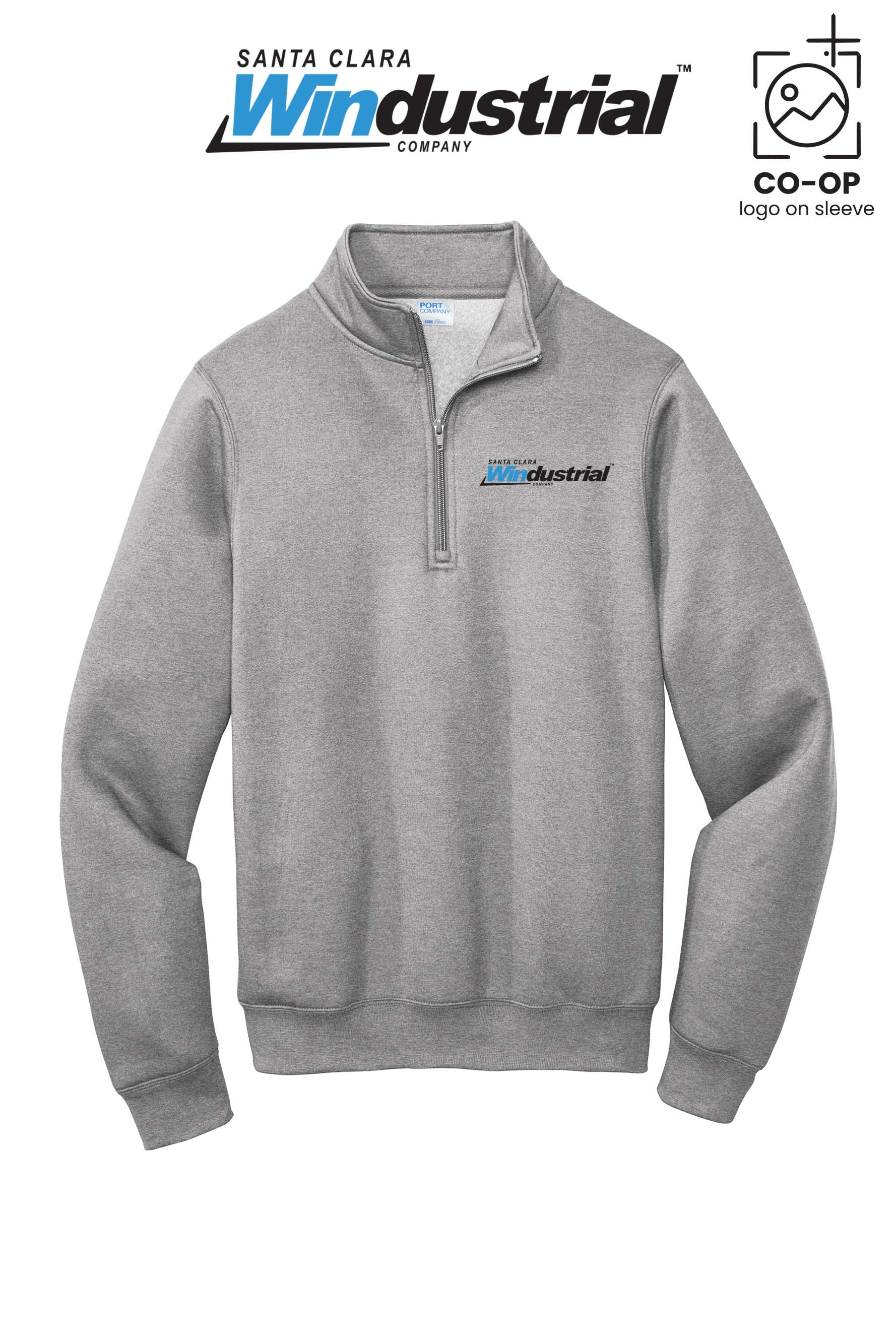 Port & Co™ Core Fleece 1/4-Zip Pullover Sweatshirt - Santa Clara Windustrial