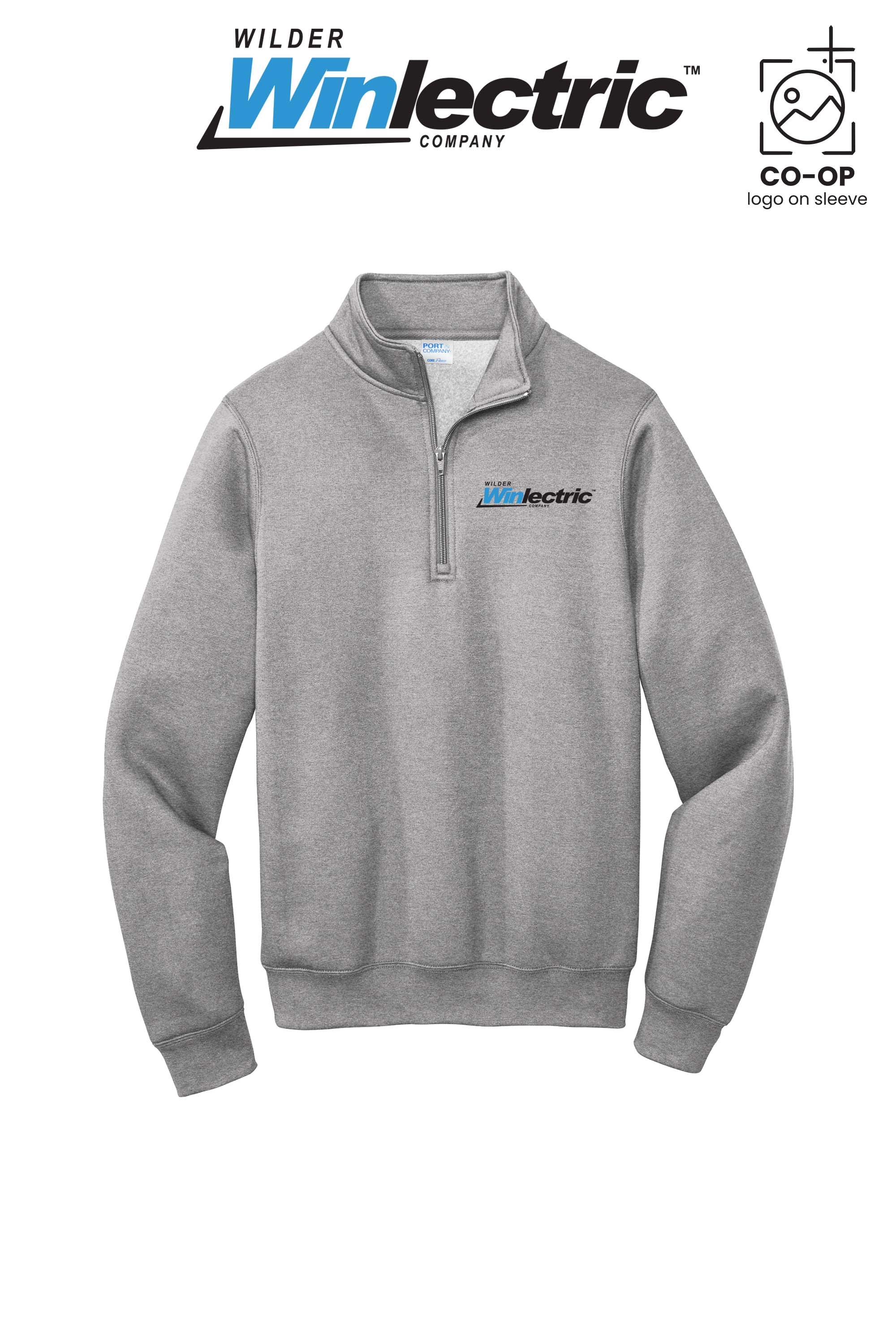 Port & Co™ Core Fleece 1/4-Zip Pullover Sweatshirt - Wilder Winlectric