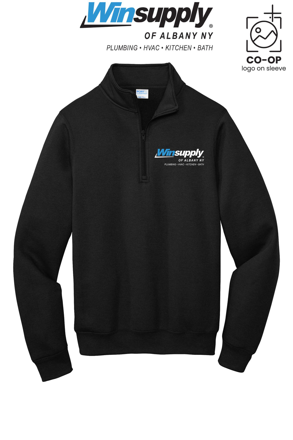 Port & Co™ Core Fleece 1/4-Zip Pullover Sweatshirt - Winsupply of Albany NY