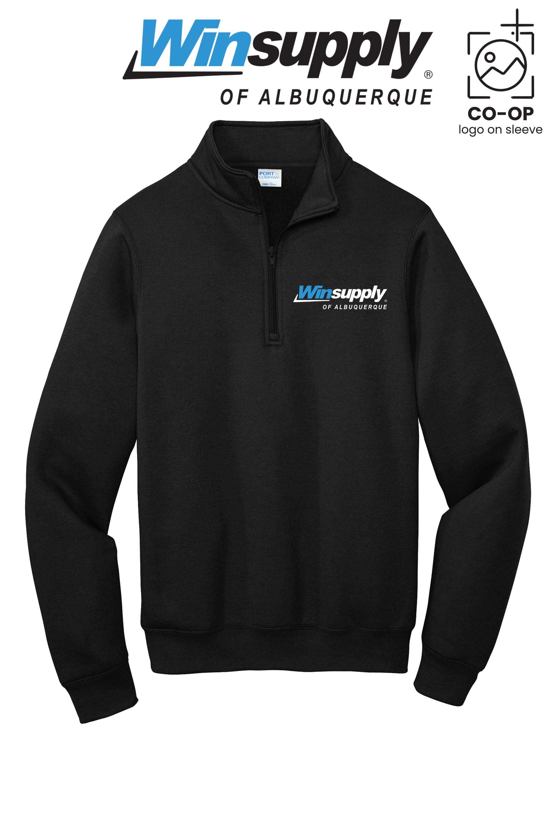 Port & Co™ Core Fleece 1/4-Zip Pullover Sweatshirt - Winsupply of Albuquerque