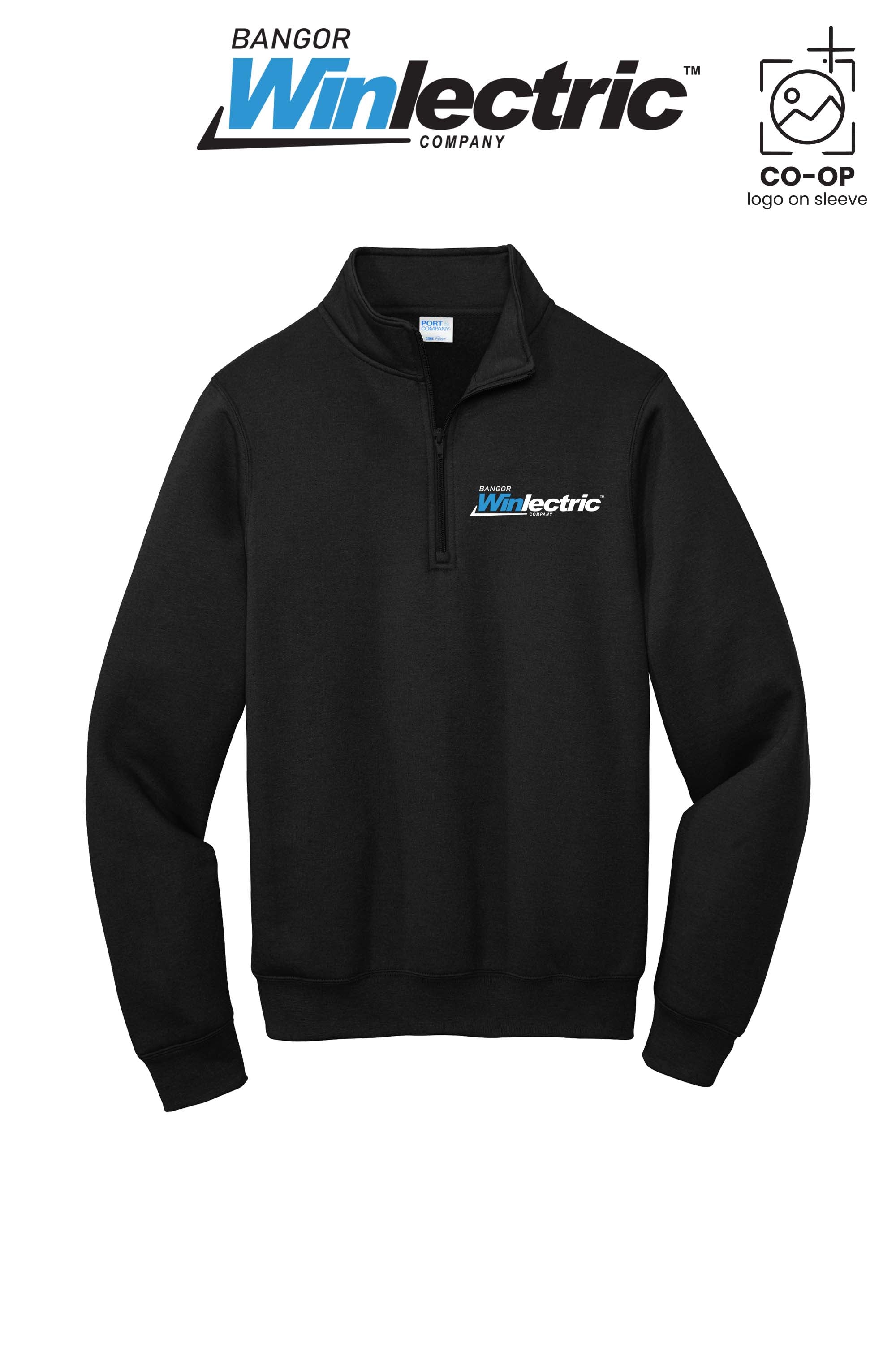 Port & Co™ Core Fleece 1/4-Zip Pullover Sweatshirt - Winlectric Bangor