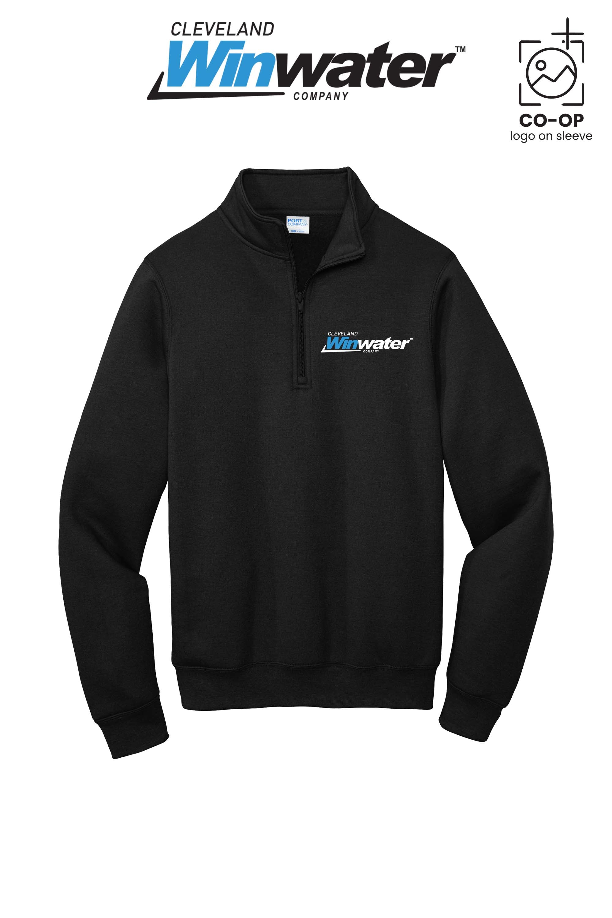 Port & Co™ Core Fleece 1/4-Zip Pullover Sweatshirt - Winwater of Cleveland