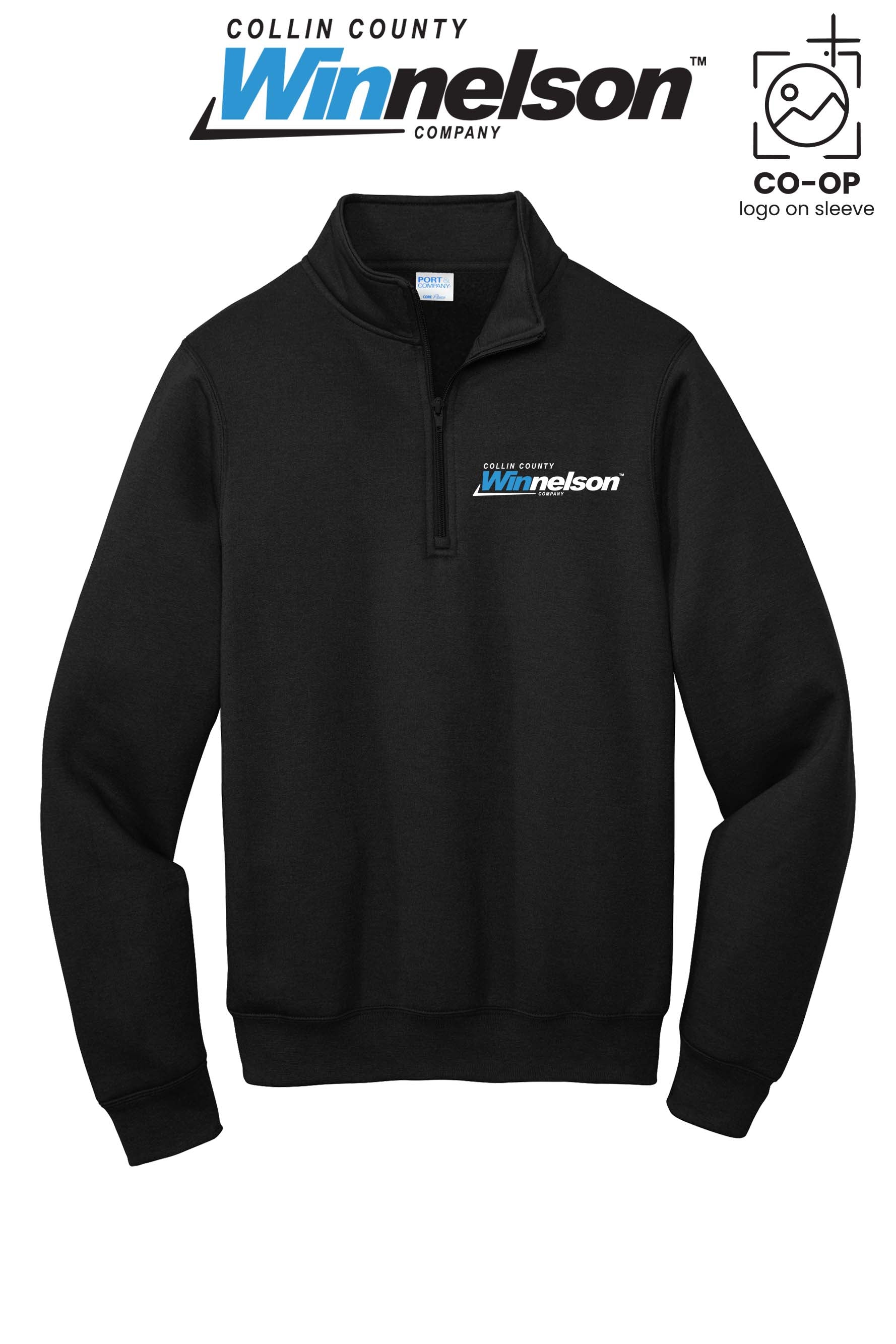 Port & Co™ Core Fleece 1/4-Zip Pullover Sweatshirt - Collin County Winnelson