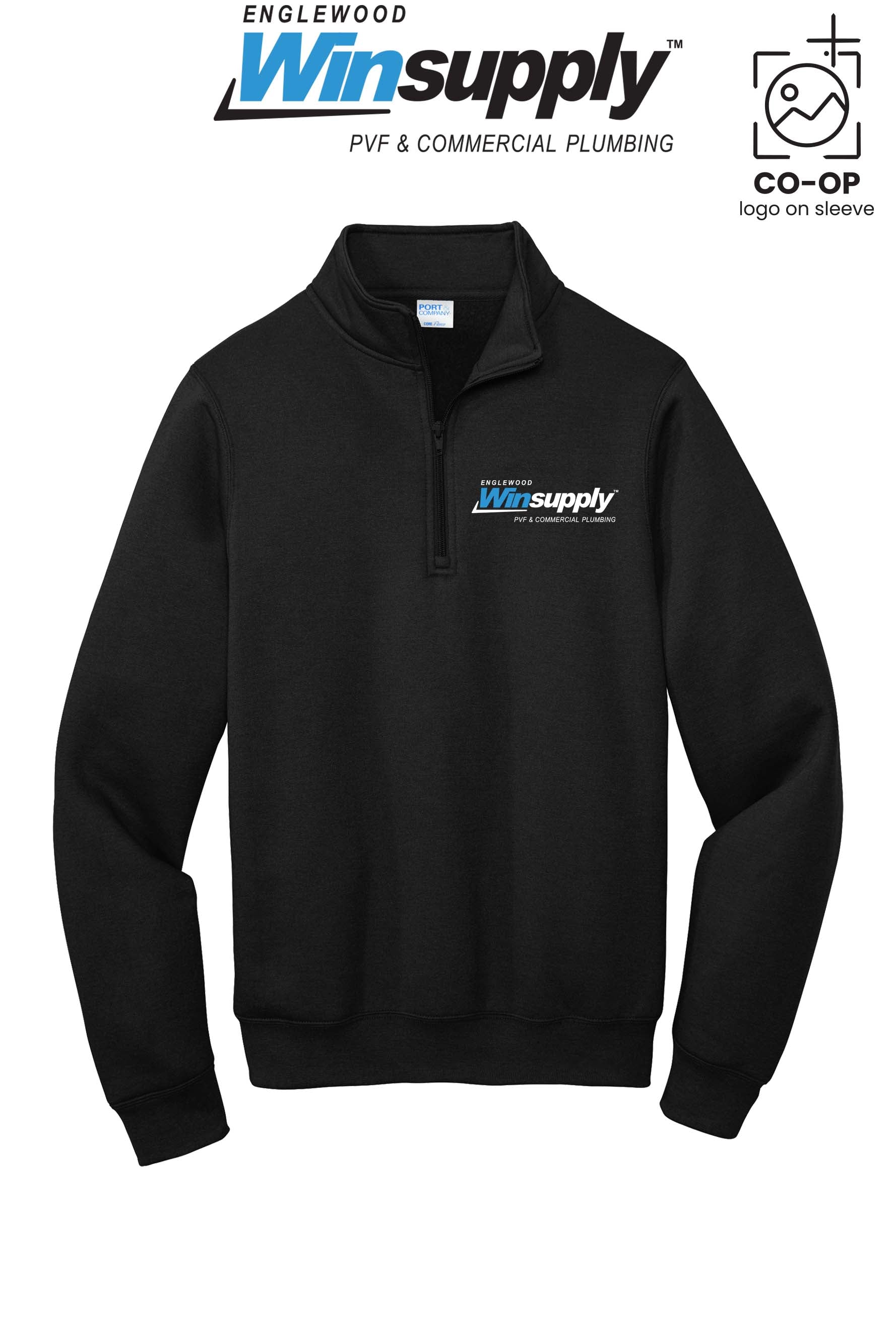 Port & Co™ Core Fleece 1/4-Zip Pullover Sweatshirt - Englewood Winsupply