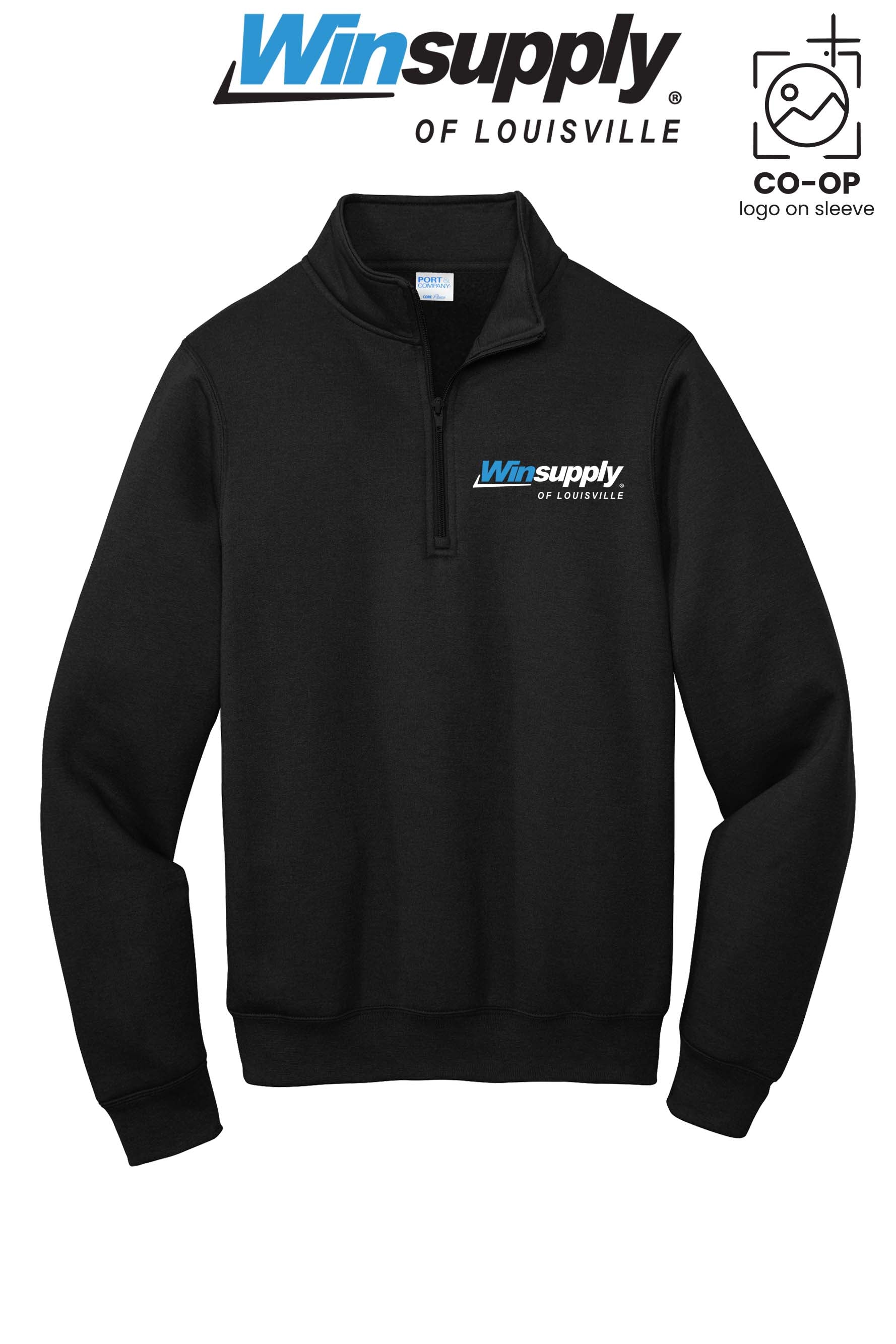 Port & Co™ Core Fleece 1/4-Zip Pullover Sweatshirt - Winsupply of Louisville KY