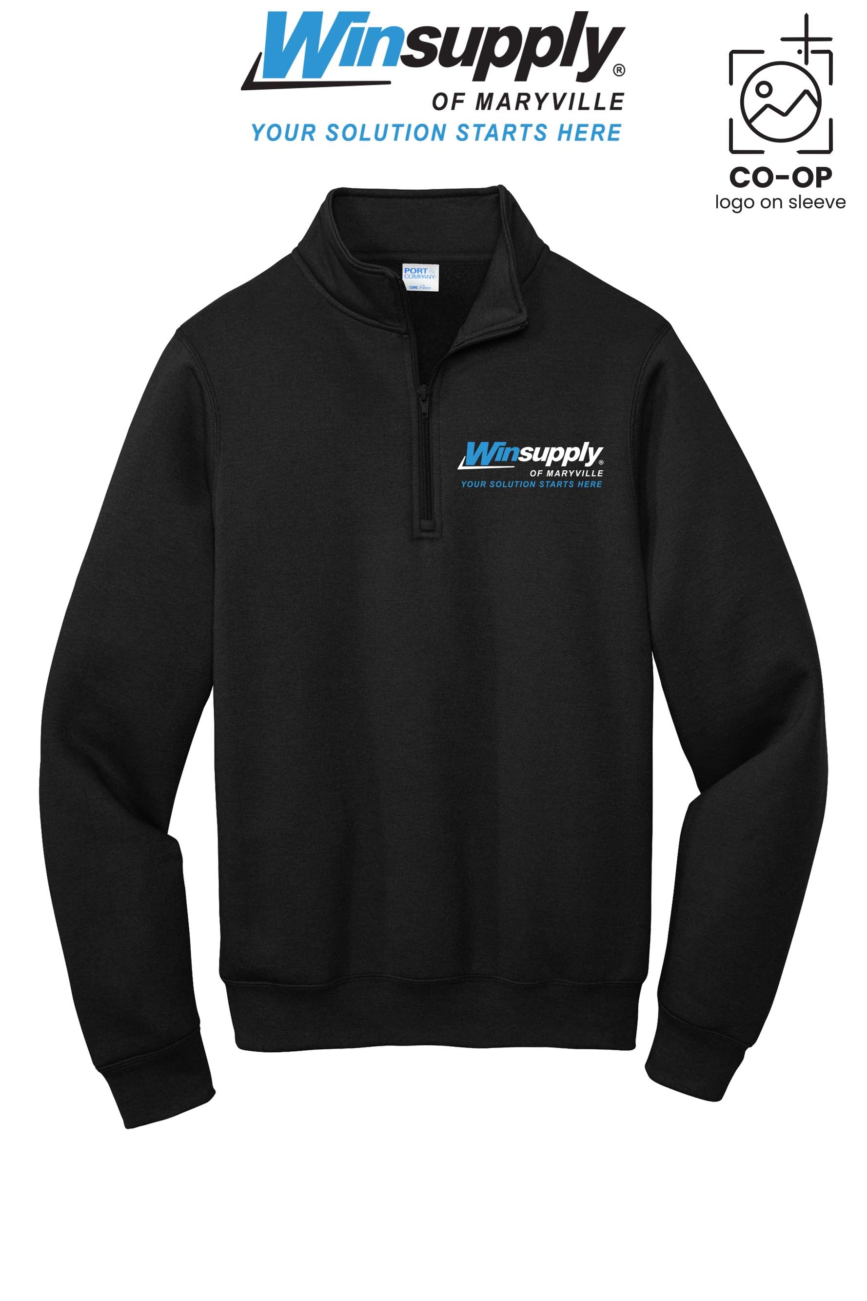 Port & Co™ Core Fleece 1/4-Zip Pullover Sweatshirt - Winsupply of Maryville