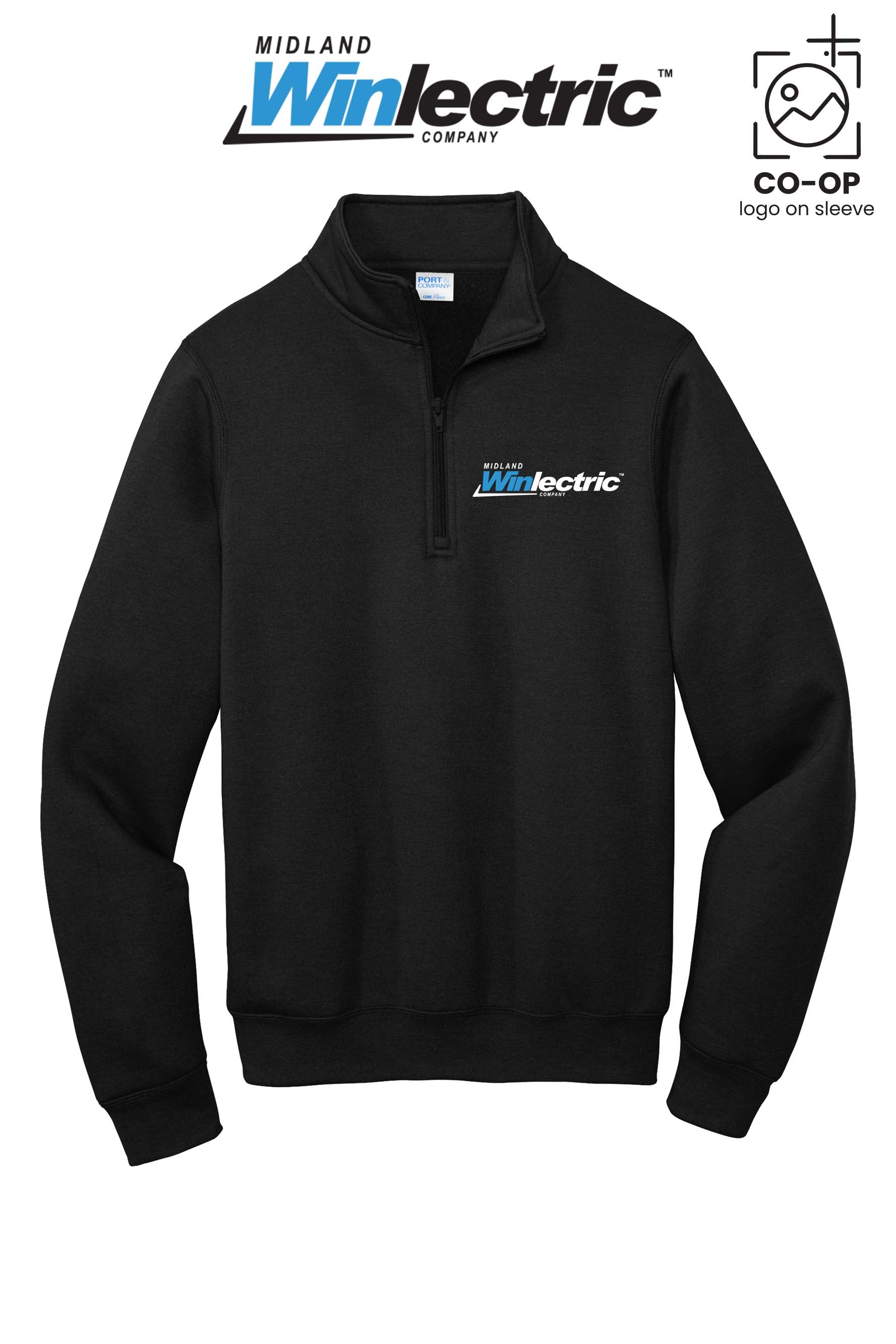 Port & Co™ Core Fleece 1/4-Zip Pullover Sweatshirt - Winlectric of Midland