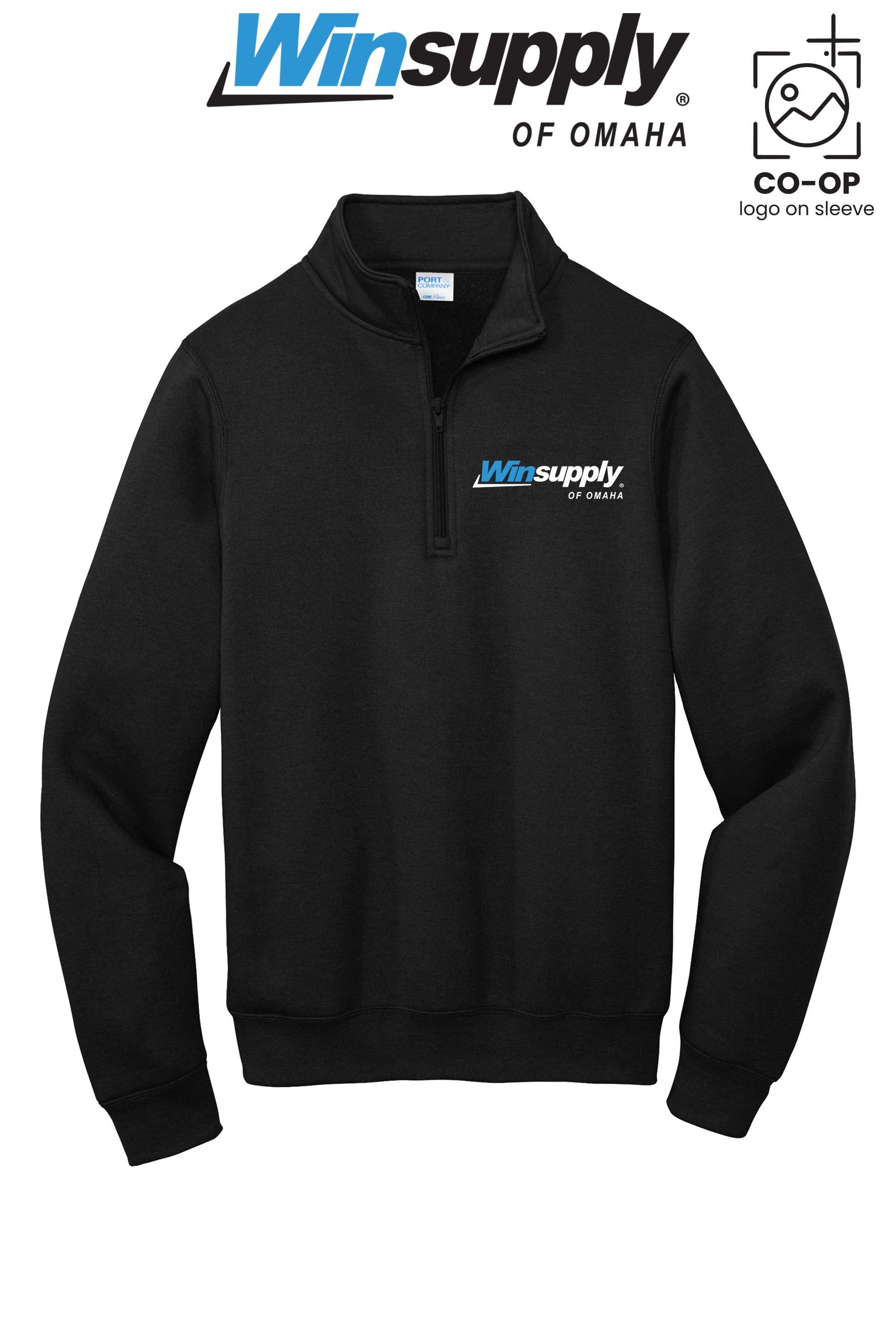 Port & Co™ Core Fleece 1/4-Zip Pullover Sweatshirt - Winsupply of Omaha