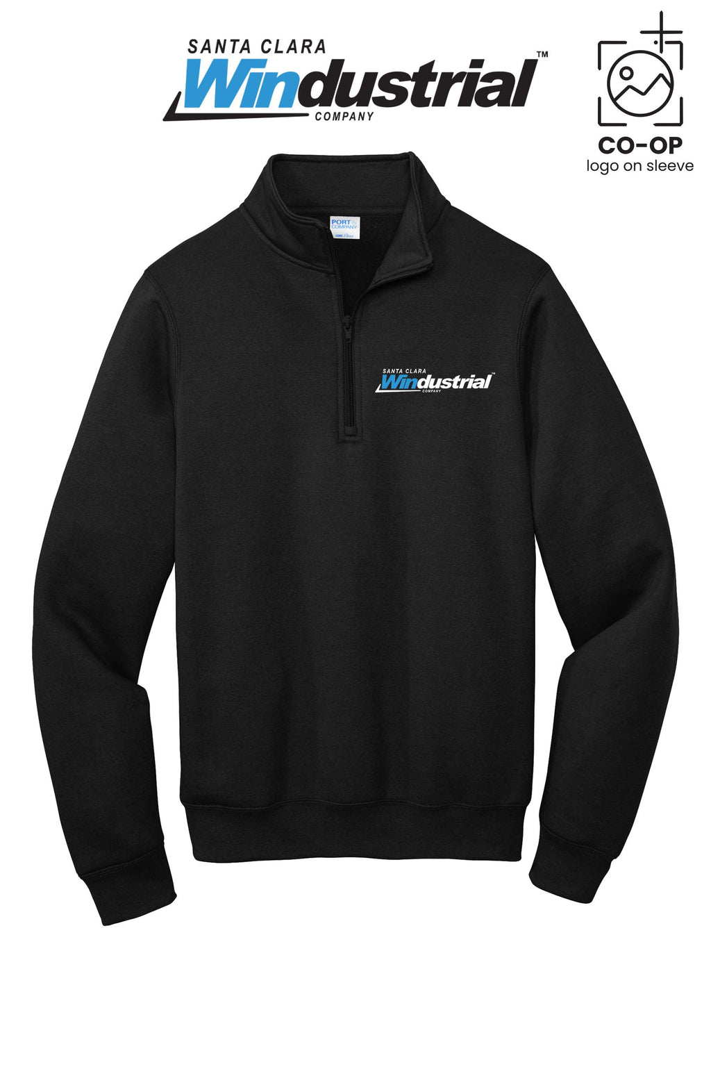 Port & Co™ Core Fleece 1/4-Zip Pullover Sweatshirt - Santa Clara Windustrial