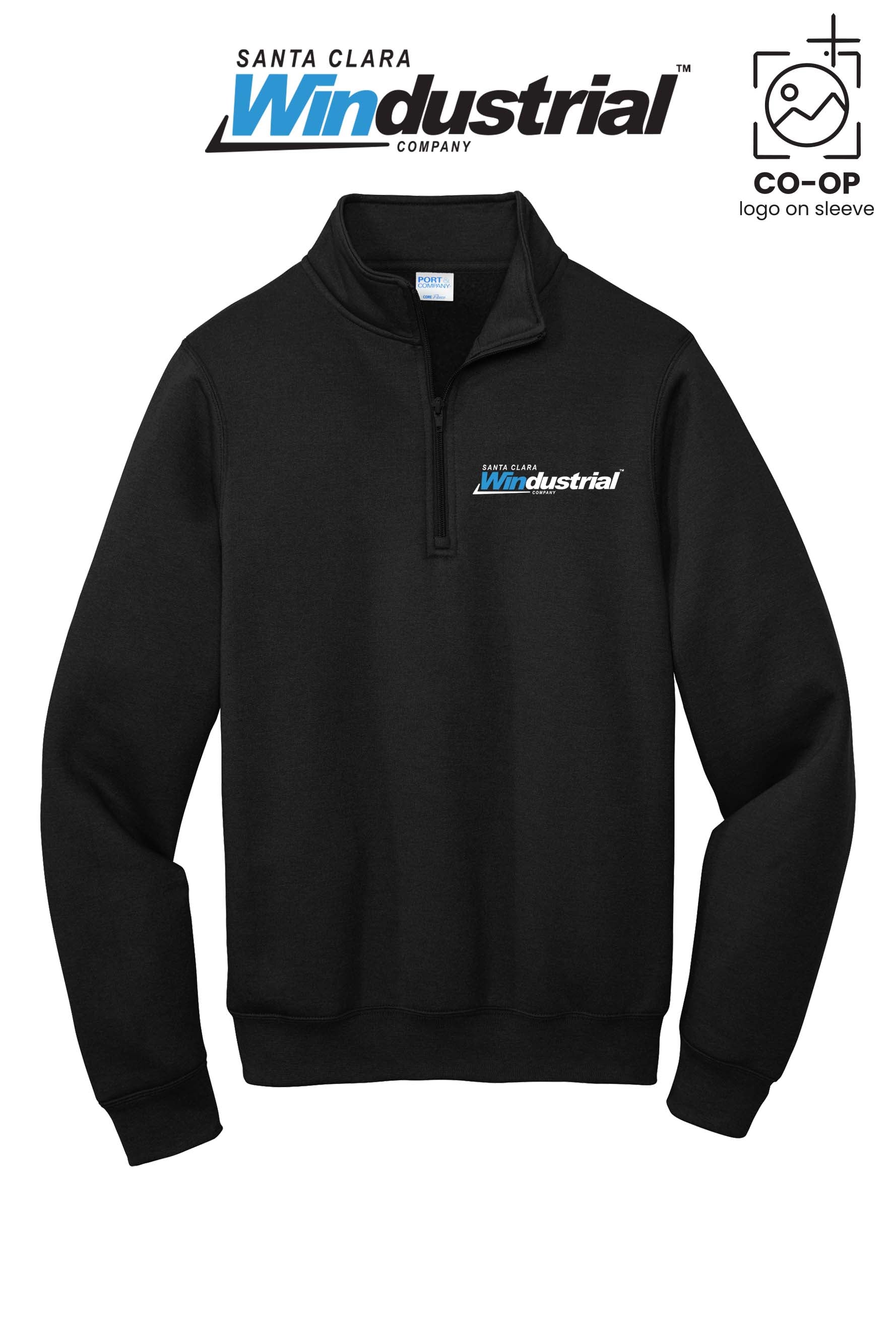 Port & Co™ Core Fleece 1/4-Zip Pullover Sweatshirt - Santa Clara Windustrial