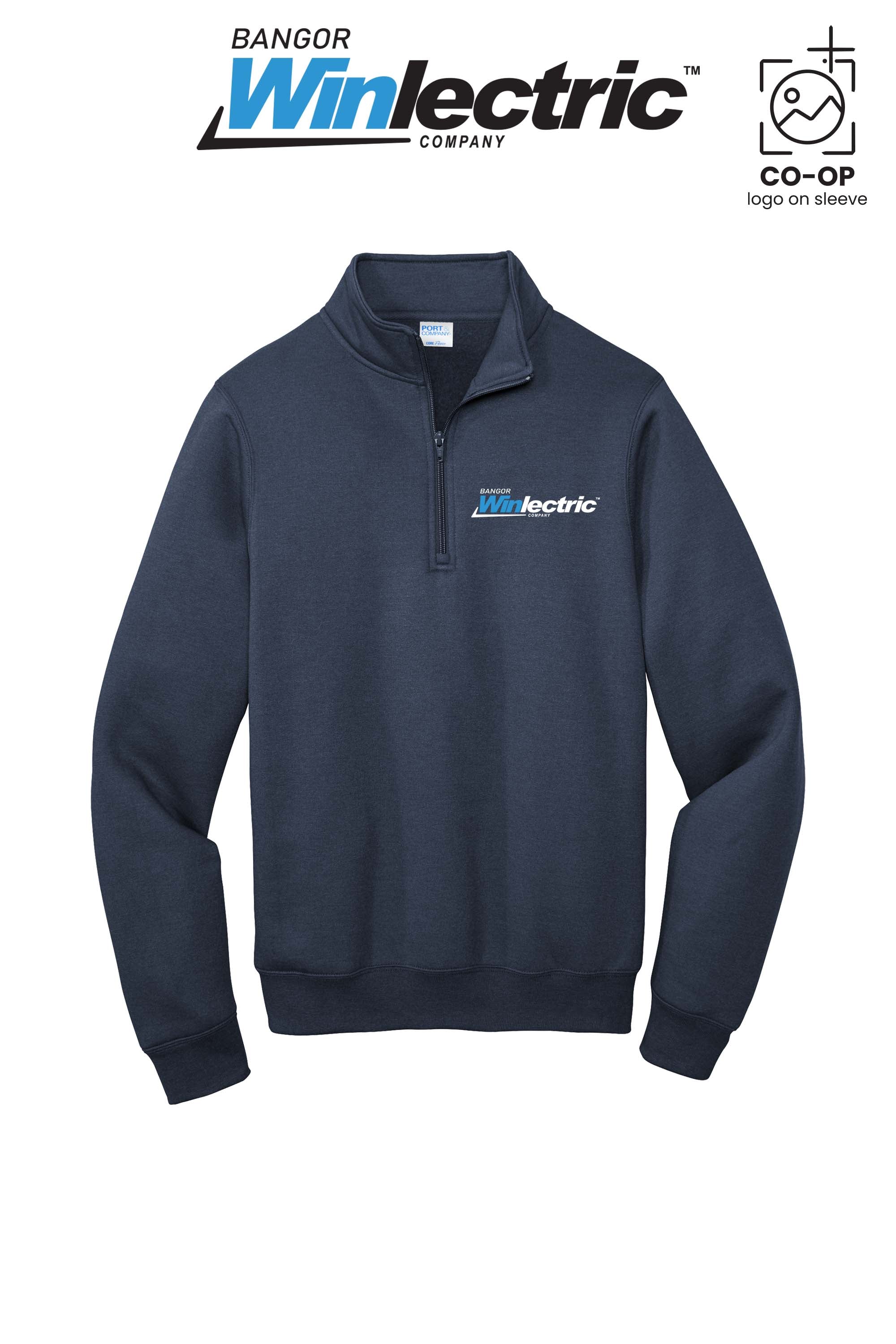 Port & Co™ Core Fleece 1/4-Zip Pullover Sweatshirt - Winlectric Bangor