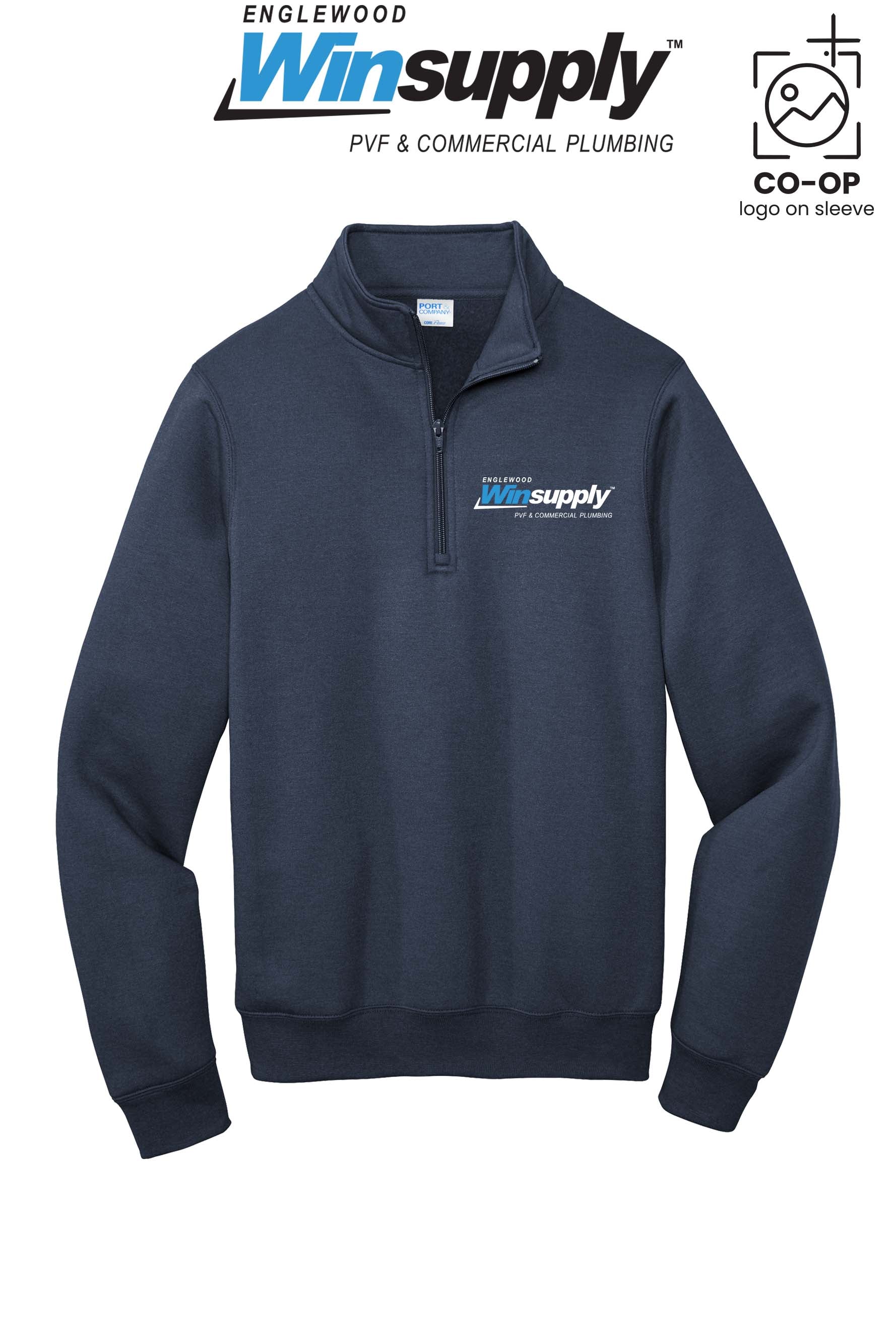 Port & Co™ Core Fleece 1/4-Zip Pullover Sweatshirt - Englewood Winsupply