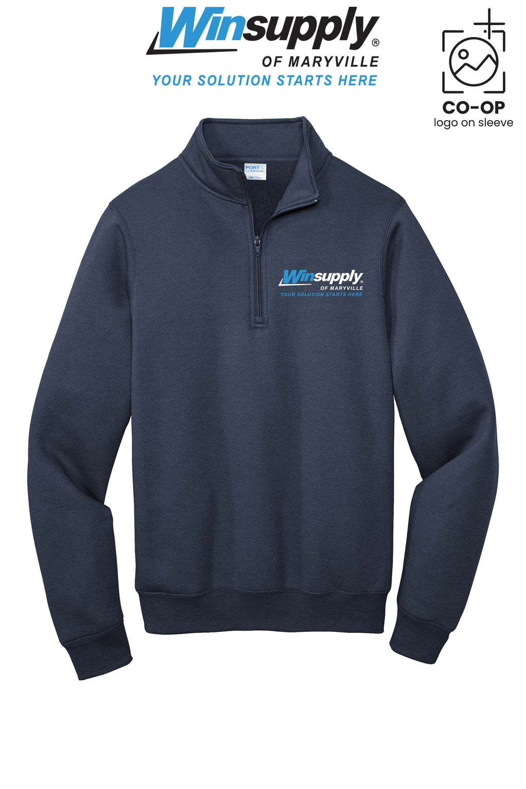 Port & Co™ Core Fleece 1/4-Zip Pullover Sweatshirt - Winsupply of Maryville