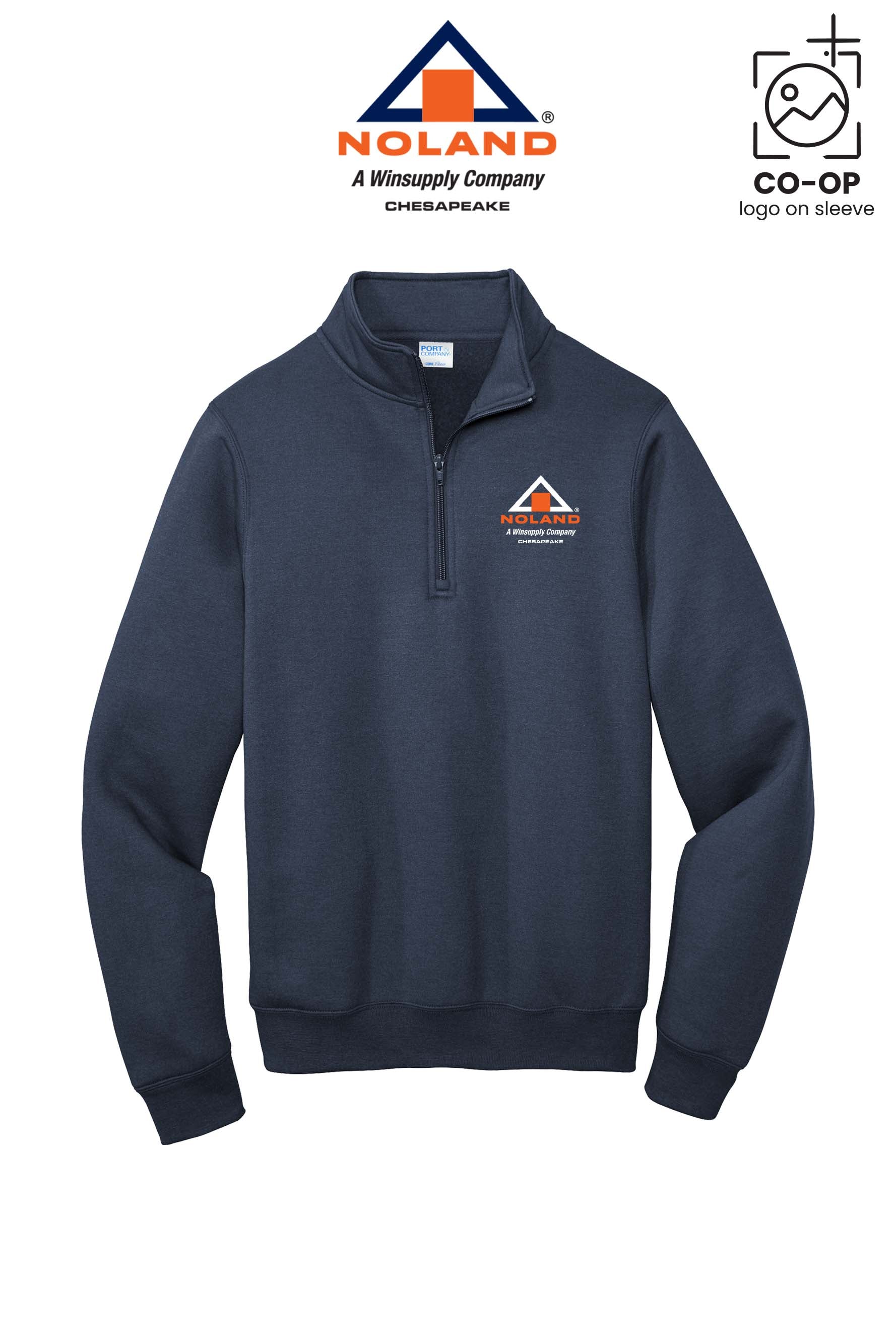 Port & Co™ Core Fleece 1/4-Zip Pullover Sweatshirt - Noland Company Chesapeake