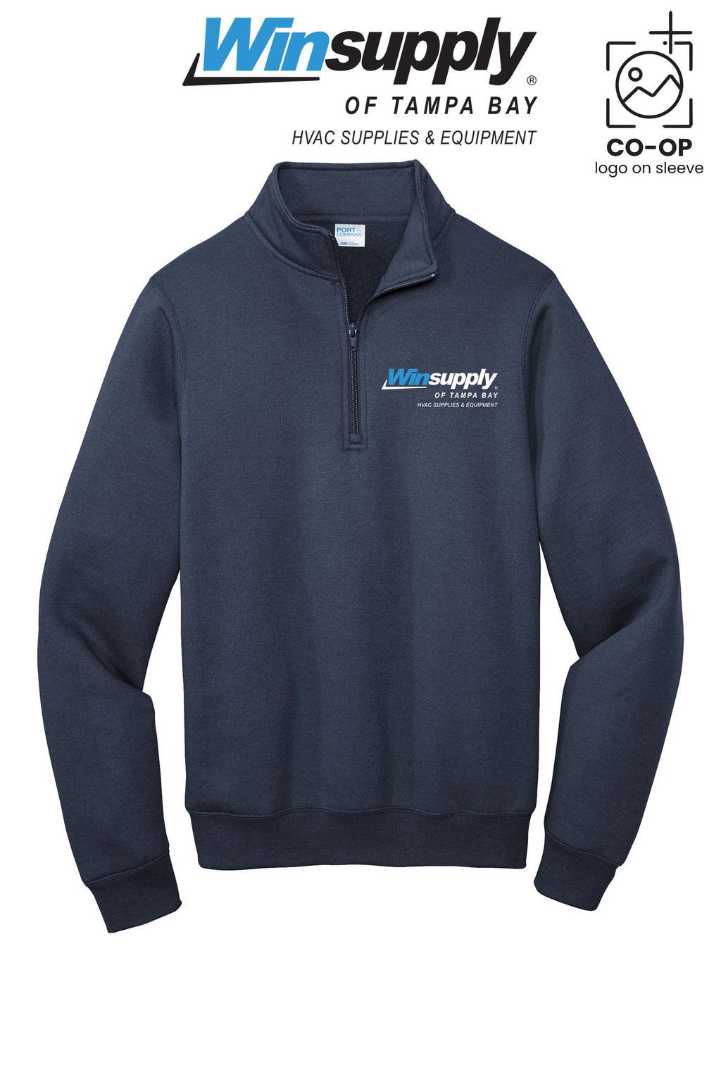 Port & Co™ Core Fleece 1/4-Zip Pullover Sweatshirt - Winsupply of Tampa Bay