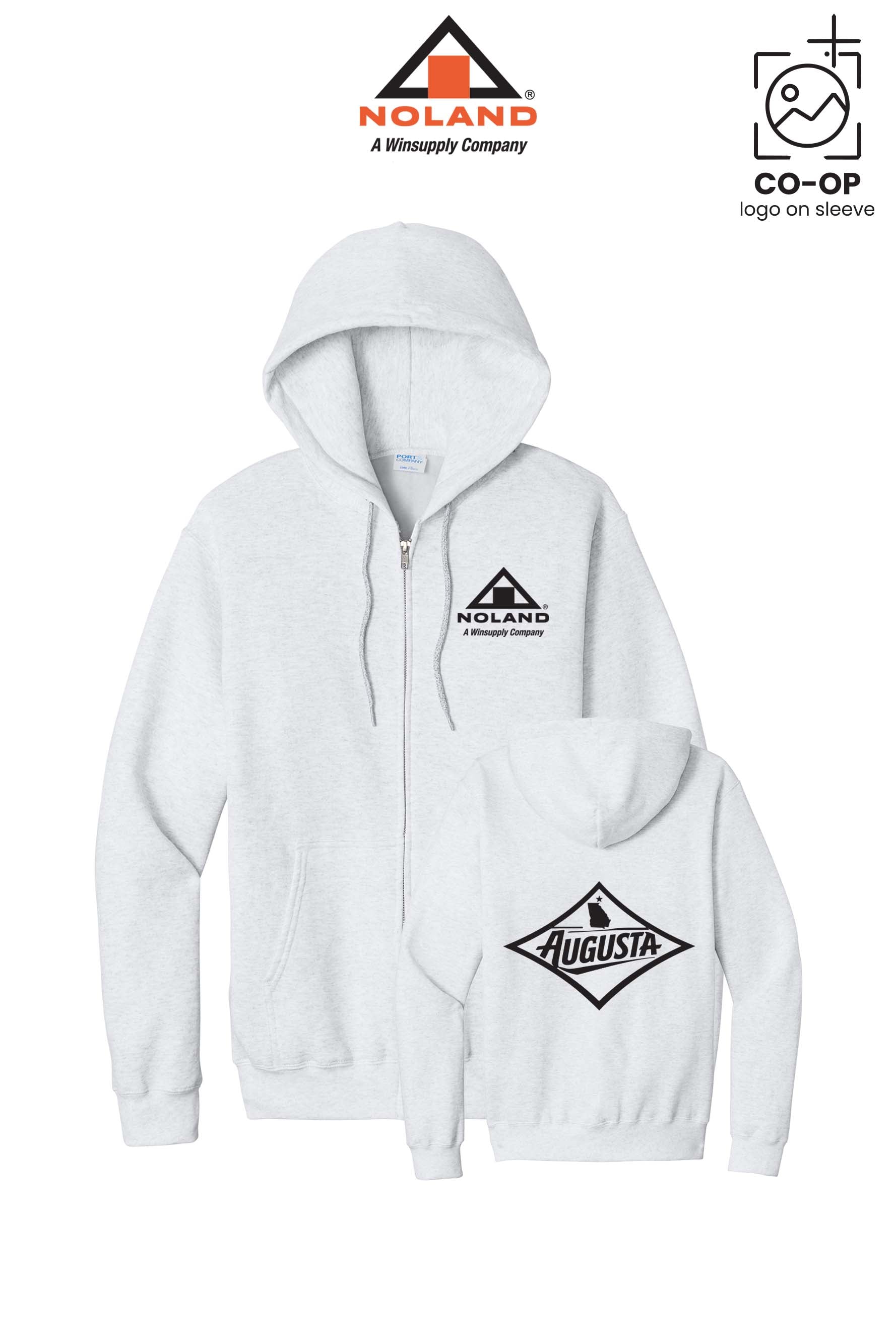 Port & Co™ Core Fleece Full-Zip Hooded Sweatshirt - Noland of Augusta GA