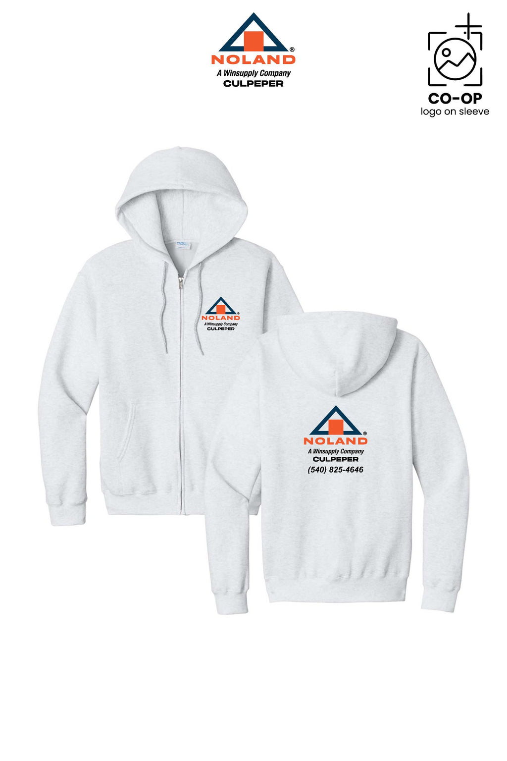 Port & Co™ Core Fleece Full-Zip Hooded Sweatshirt - Culpeper Noland