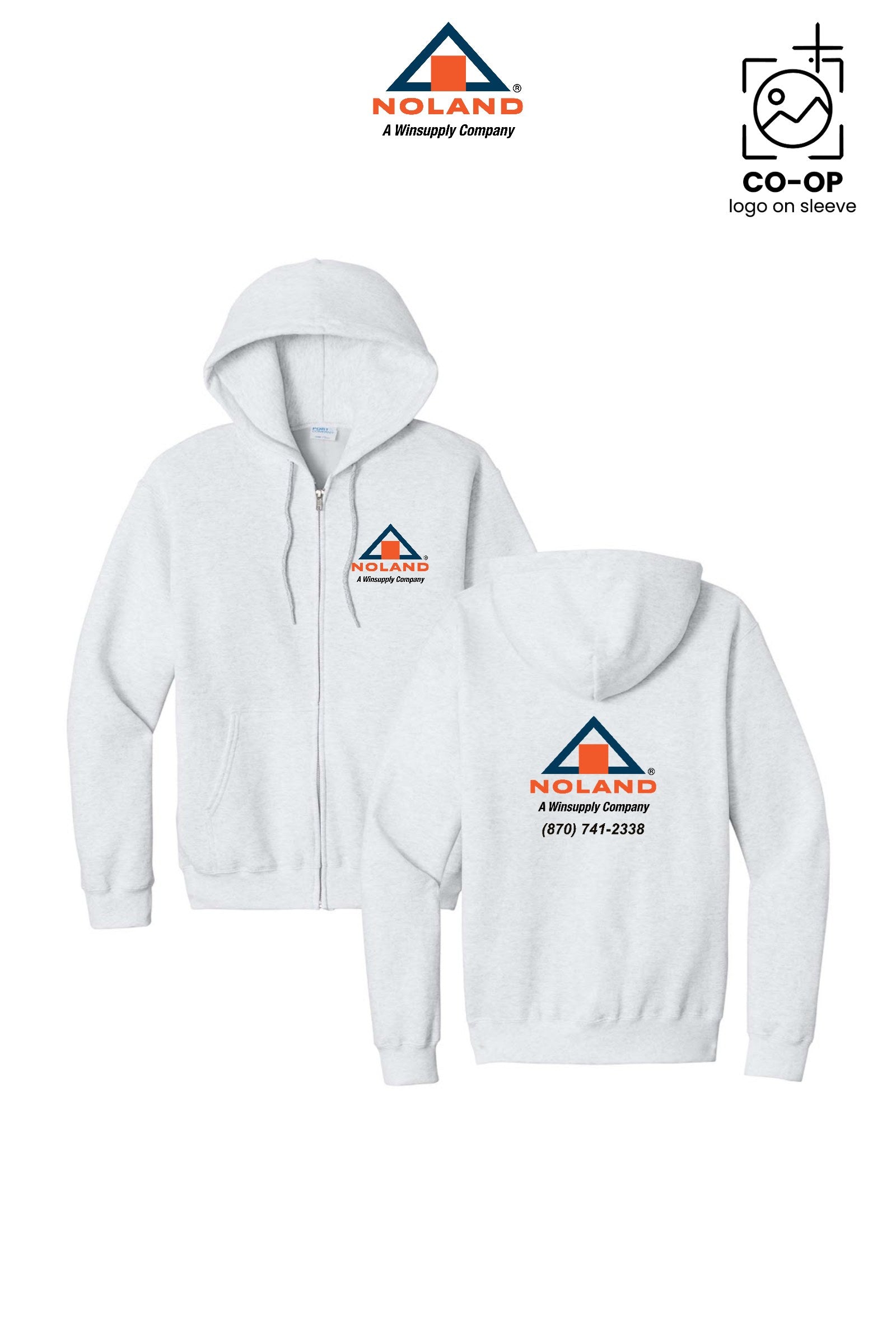 Port & Co™ Core Fleece Full-Zip Hooded Sweatshirt - Harrison Noland