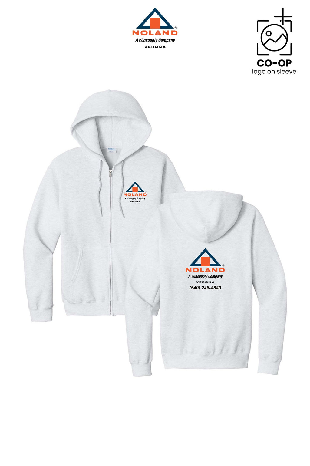 Port & Co™ Core Fleece Full-Zip Hooded Sweatshirt - Verona Noland
