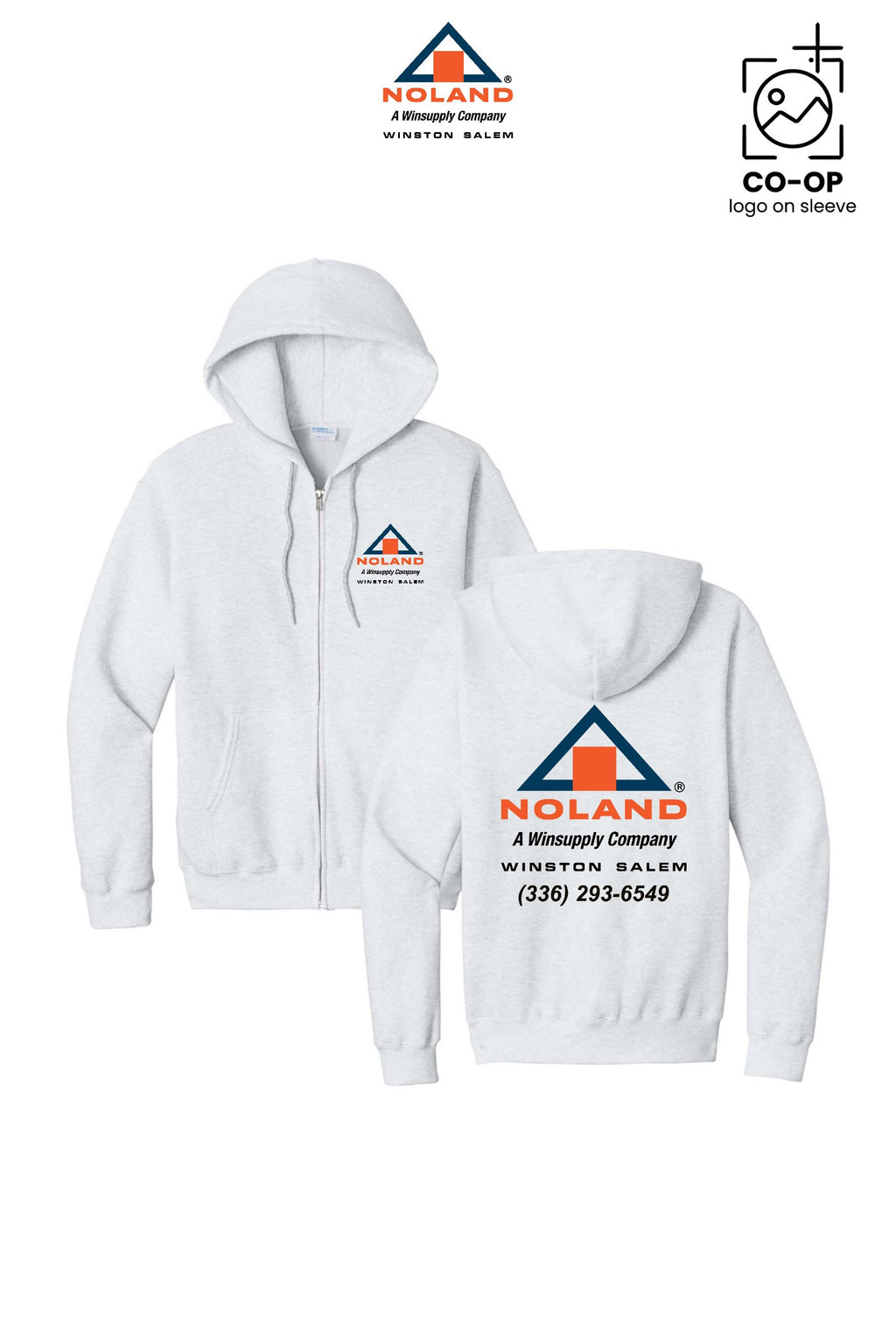 Port & Co™ Core Fleece Full-Zip Hooded Sweatshirt - Winston Salem Noland