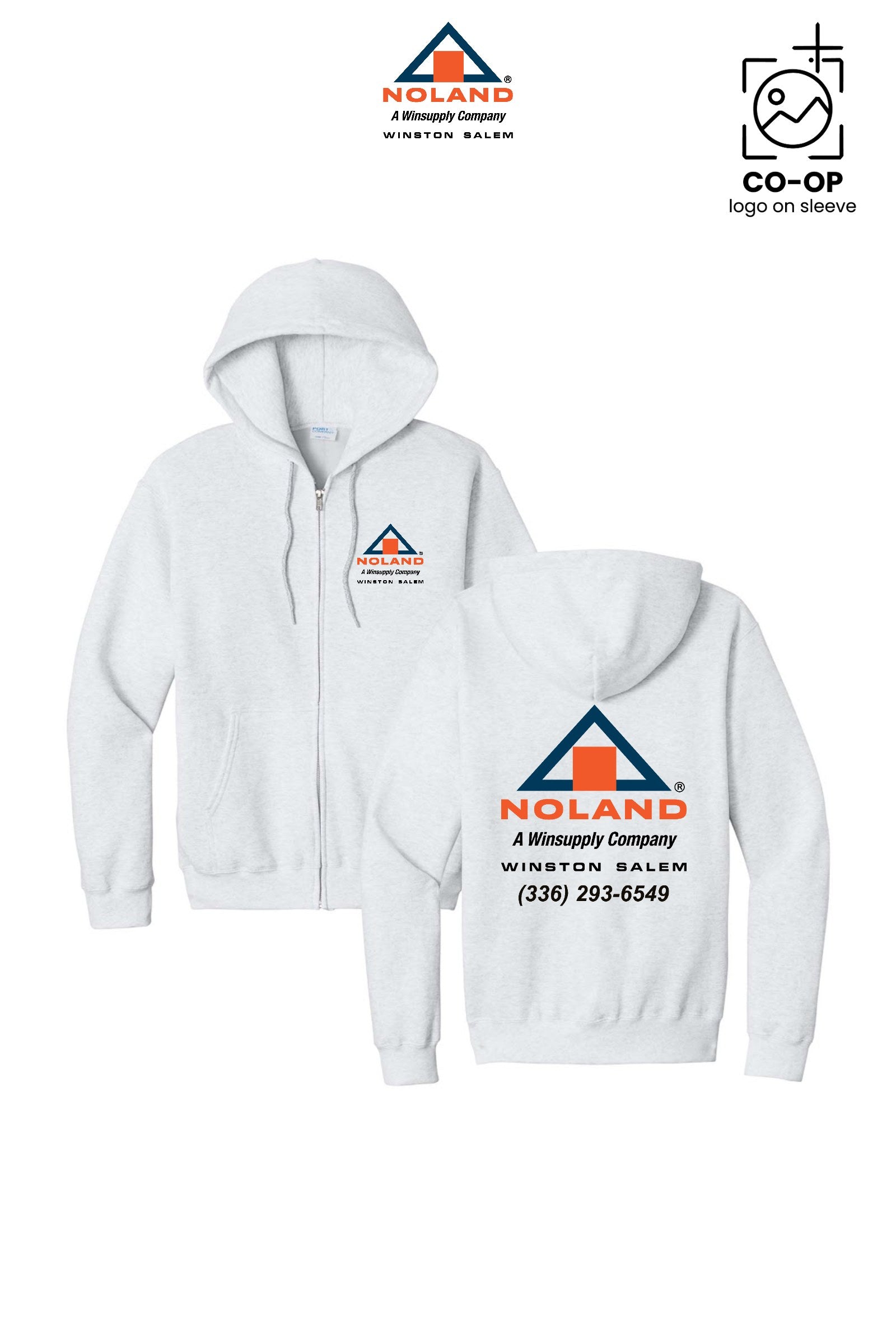 Port & Co™ Core Fleece Full-Zip Hooded Sweatshirt - Winston Salem Noland