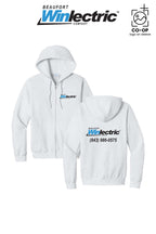 Port & Co™ Core Fleece Full-Zip Hooded Sweatshirt - Beaufort Winlectric