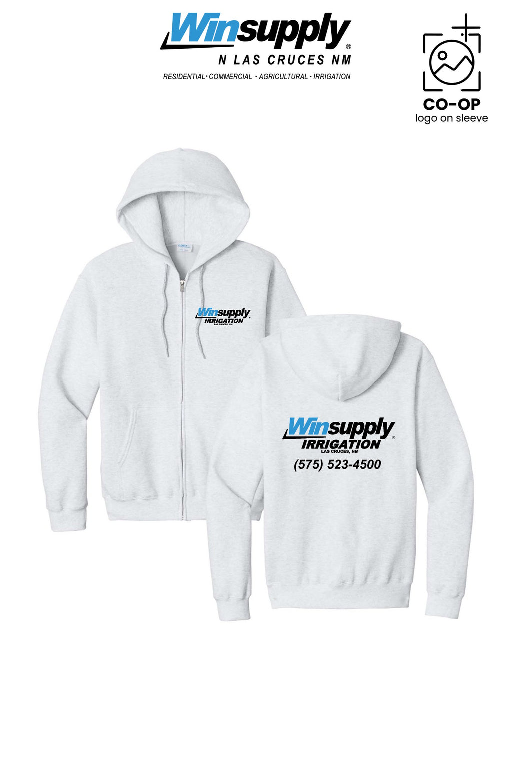 Port & Co™ Core Fleece Full-Zip Hooded Sweatshirt - Winsupply N Las Cruces NM