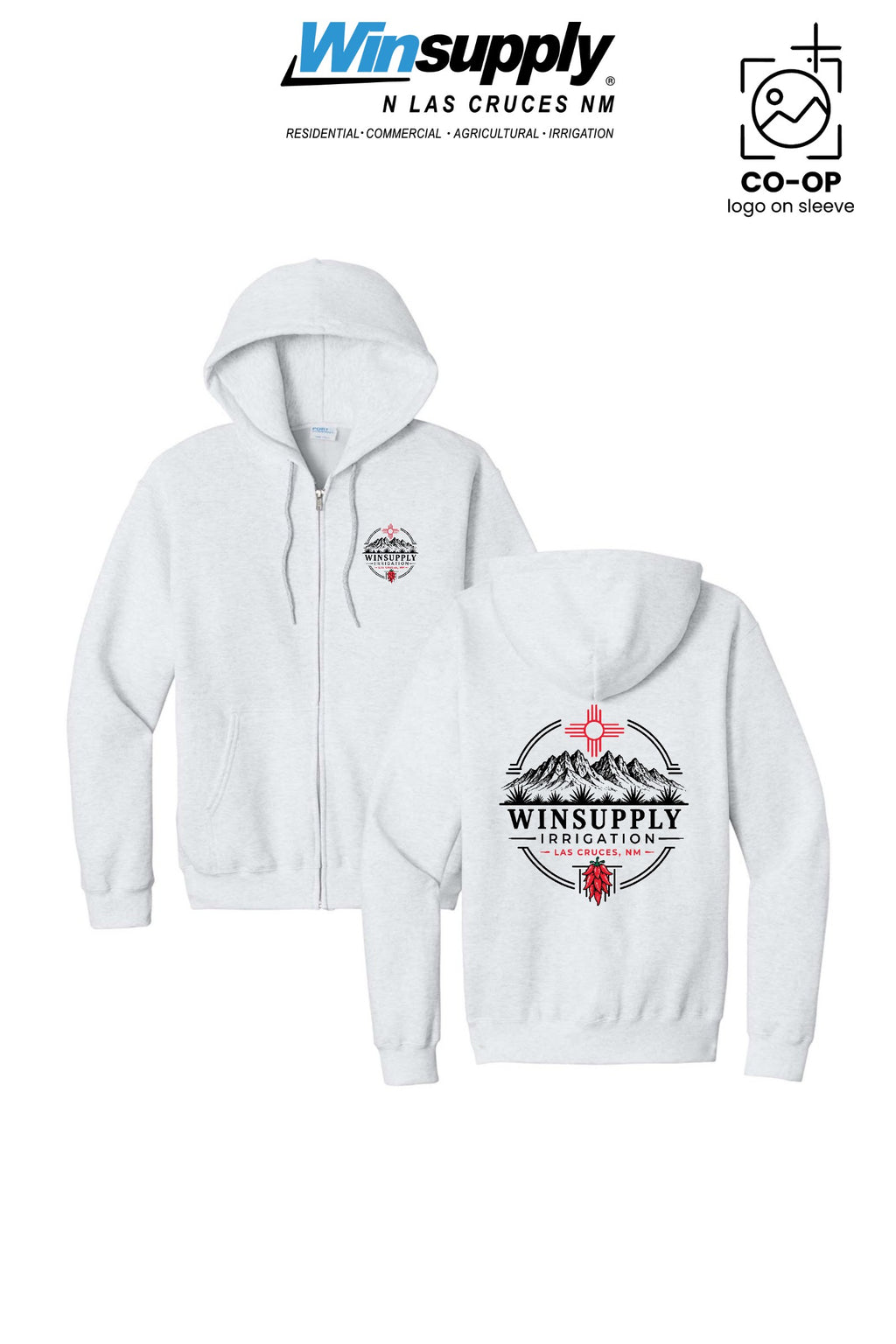 Port & Co™ Core Fleece Full-Zip Hooded Sweatshirt - Winsupply N Las Cruces NM