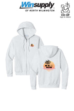"WIN NOW" Port & Co™ Core Fleece Full-Zip Hooded Sweatshirt - Winsupply N Wilmington NC