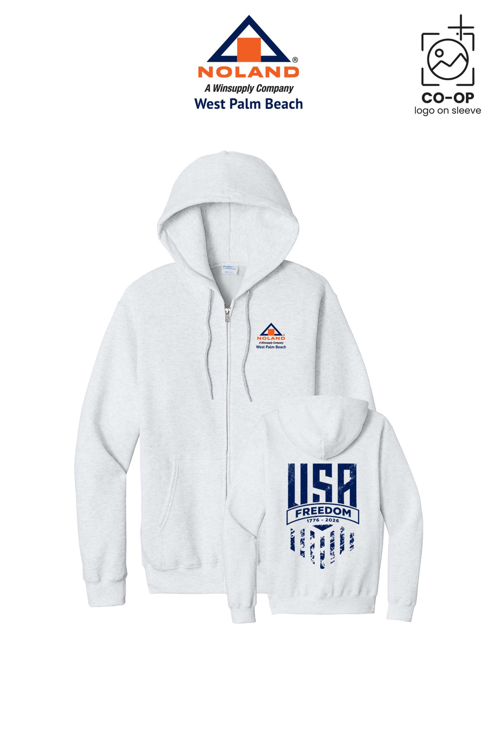 Port & Co™ Core Fleece Full-Zip Hooded Sweatshirt - Noland West Palm Beach