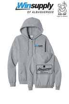 Port & Co™ Core Fleece Full-Zip Hooded Sweatshirt - Winsupply of Albuquerque