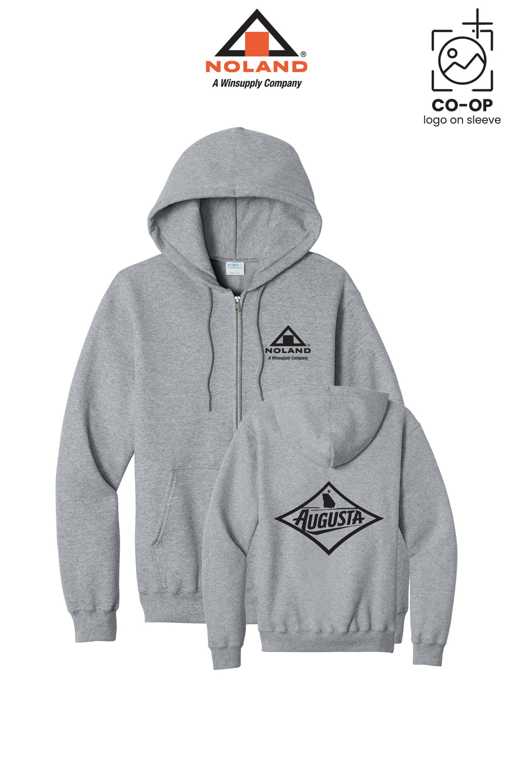 Port & Co™ Core Fleece Full-Zip Hooded Sweatshirt - Noland of Augusta GA