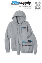 Port & Co™ Core Fleece Full-Zip Hooded Sweatshirt - Winsupply of Farmington