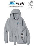 Port & Co™ Core Fleece Full-Zip Hooded Sweatshirt - Lakeland Winsupply