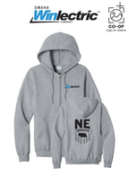 Port & Co™ Core Fleece Full-Zip Hooded Sweatshirt - Omaha Winlectric