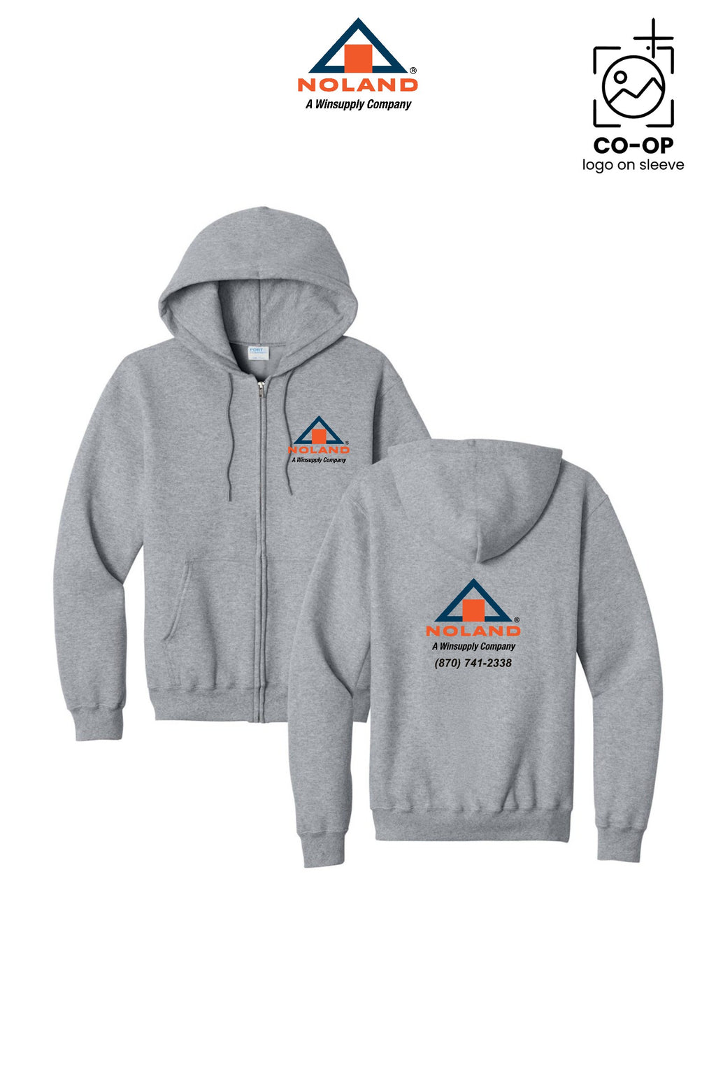 Port & Co™ Core Fleece Full-Zip Hooded Sweatshirt - Harrison Noland