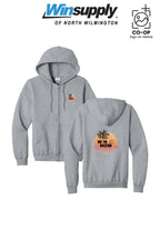 "WIN NOW" Port & Co™ Core Fleece Full-Zip Hooded Sweatshirt - Winsupply N Wilmington NC