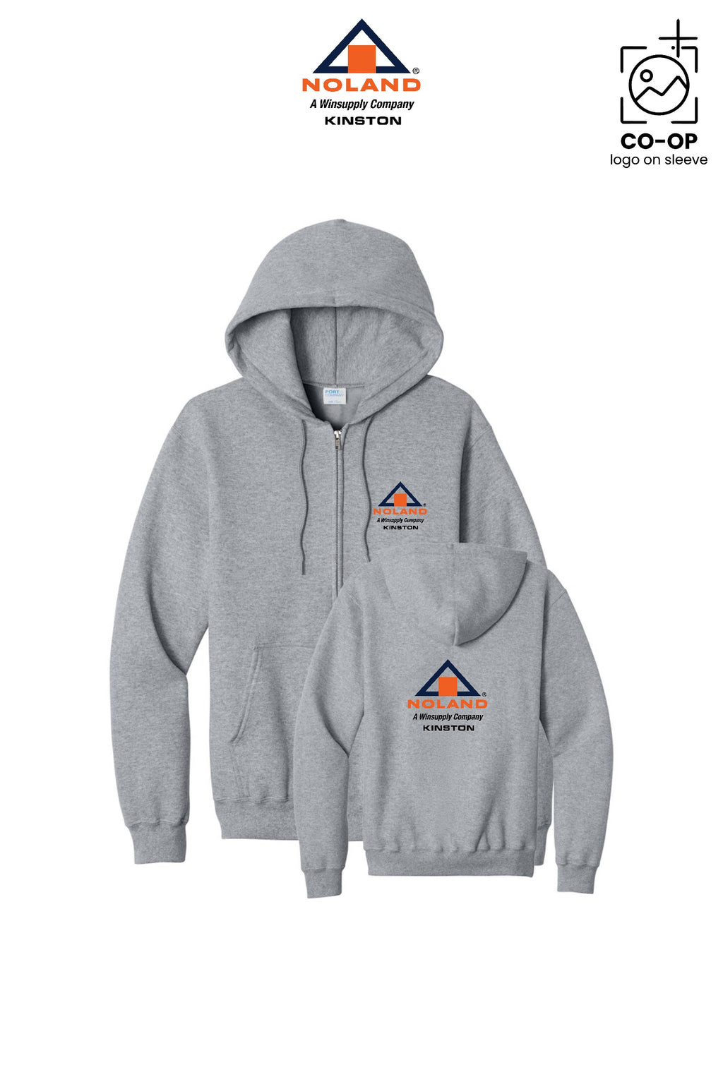 Port & Co™ Core Fleece Full-Zip Hooded Sweatshirt - Kinston Noland
