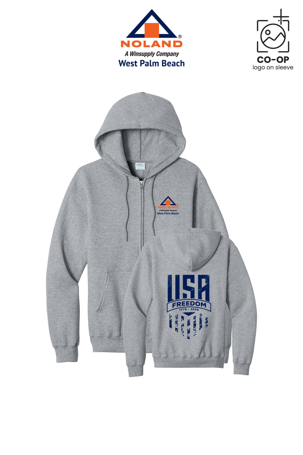 Port & Co™ Core Fleece Full-Zip Hooded Sweatshirt - Noland West Palm Beach