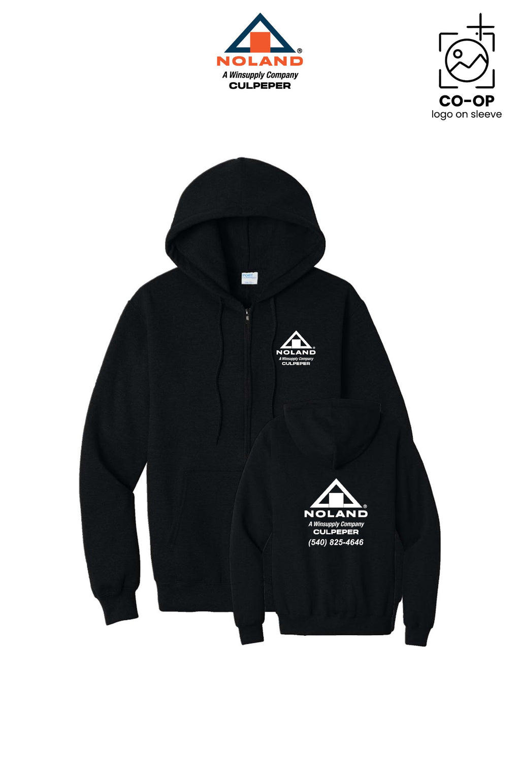 Port & Co™ Core Fleece Full-Zip Hooded Sweatshirt - Culpeper Noland