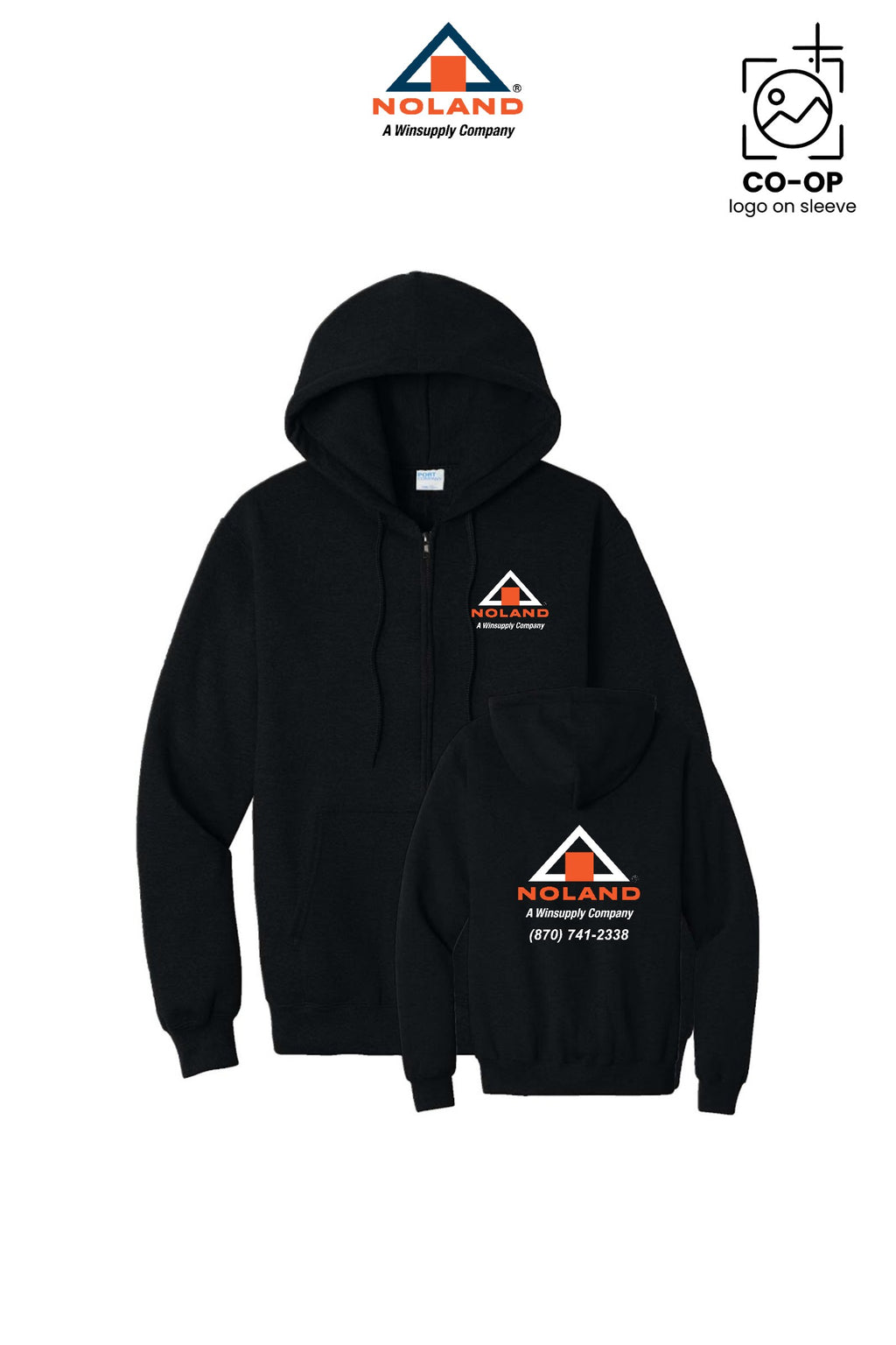 Port & Co™ Core Fleece Full-Zip Hooded Sweatshirt - Harrison Noland